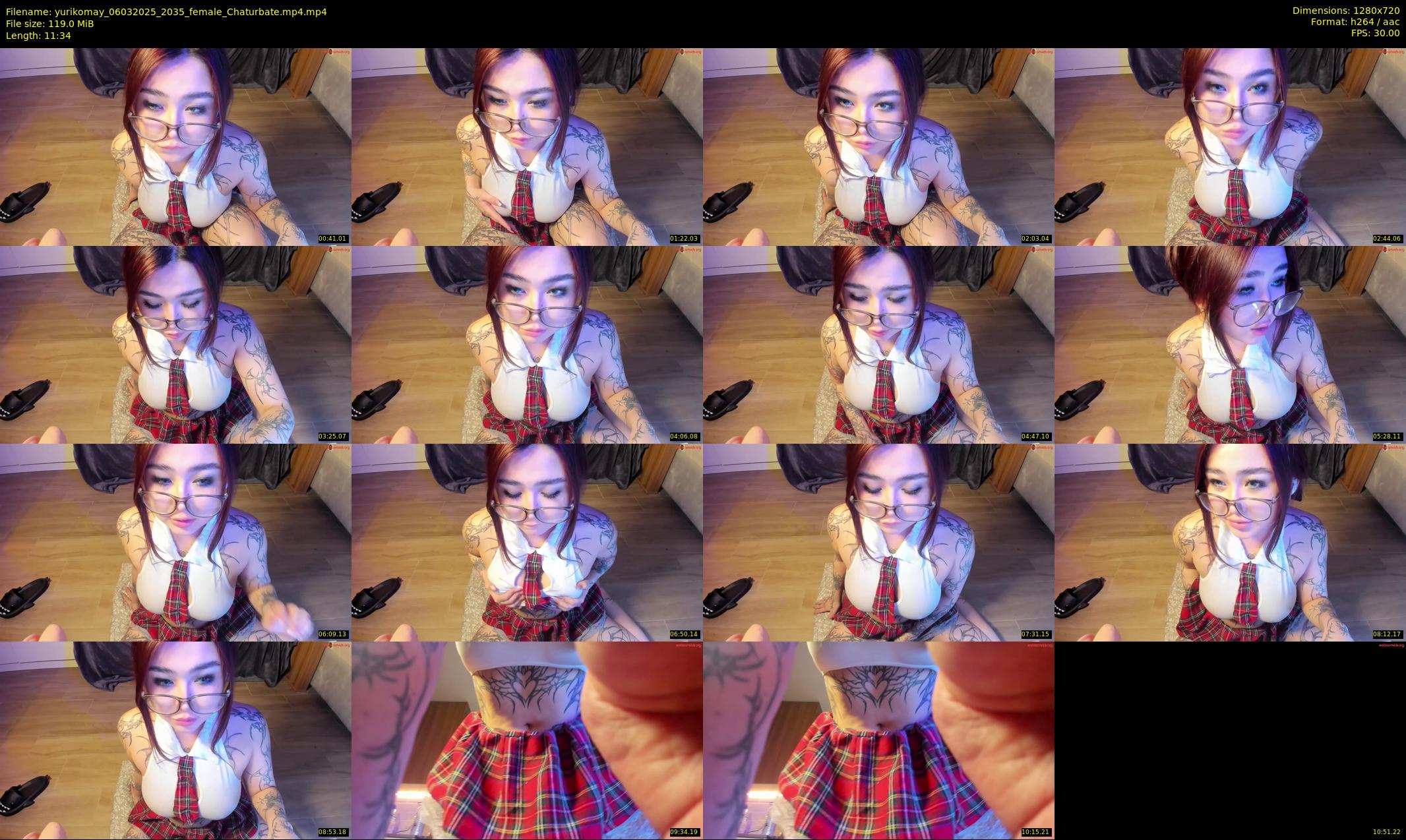 yurikomay — 12 minute Chaturbate female cam show recording, 720p, Mar 6, 2025