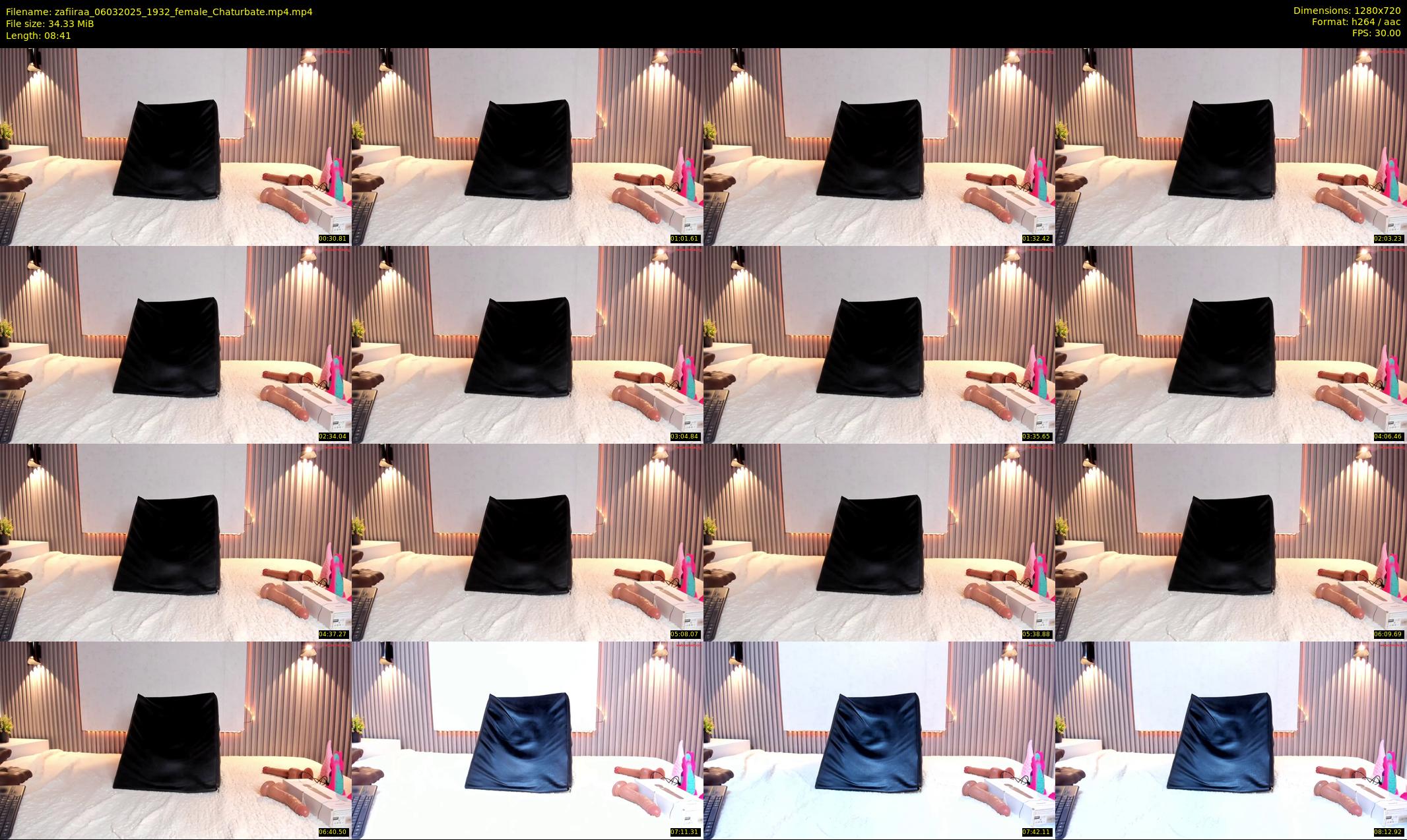 zafiiraa — 9 minute Chaturbate female cam show recording, 720p, Mar 6, 2025