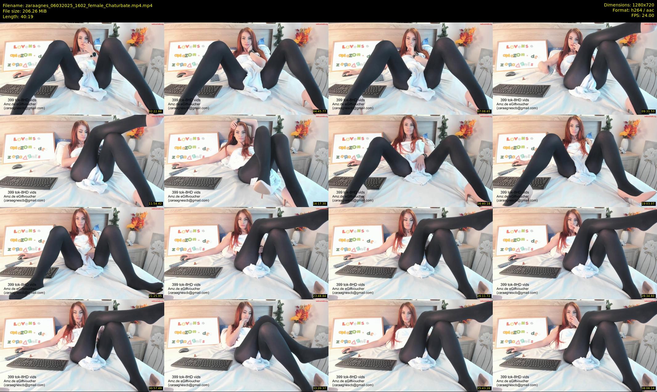 zaraagnes — 41 minute Chaturbate female cam show recording, 720p, Mar 6, 2025