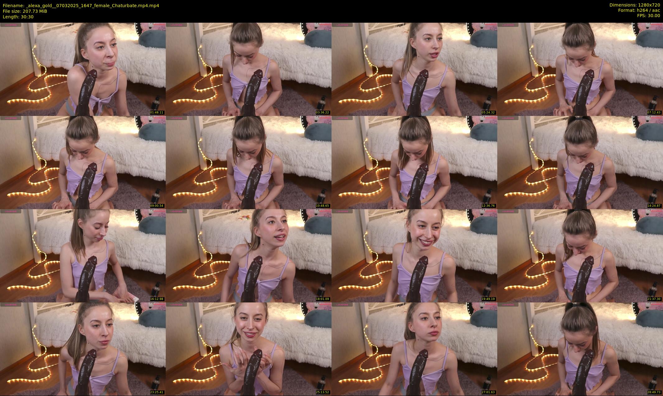 _alexa_gold_ — 31 minute Chaturbate female cam show recording, 720p, Mar 7, 2025