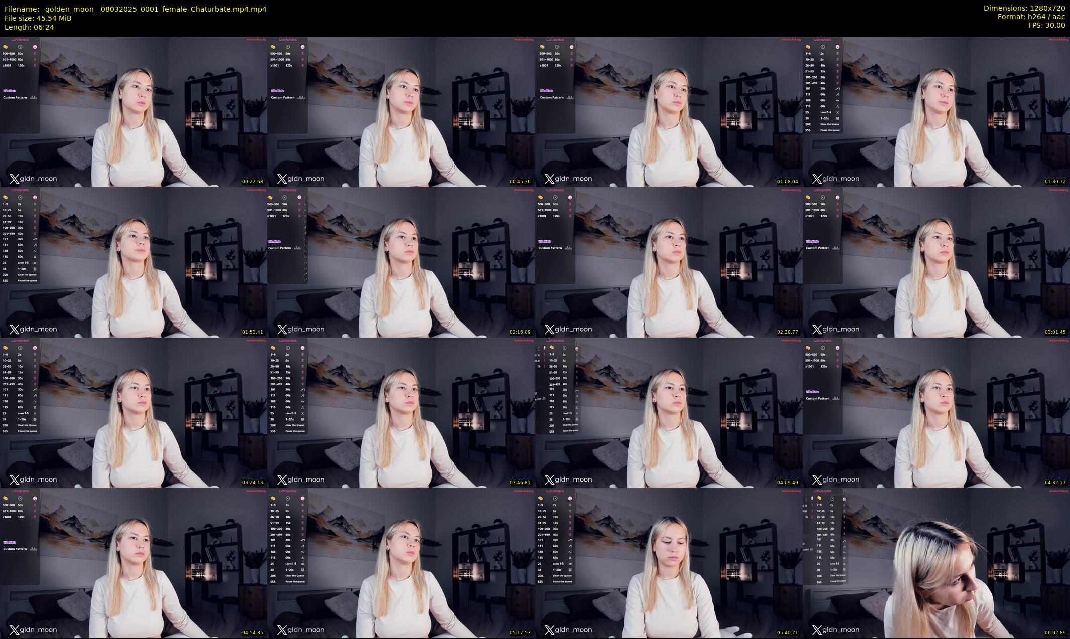 _golden_moon_ — 7 minute Chaturbate female cam show recording, 720p, Mar 8, 2025