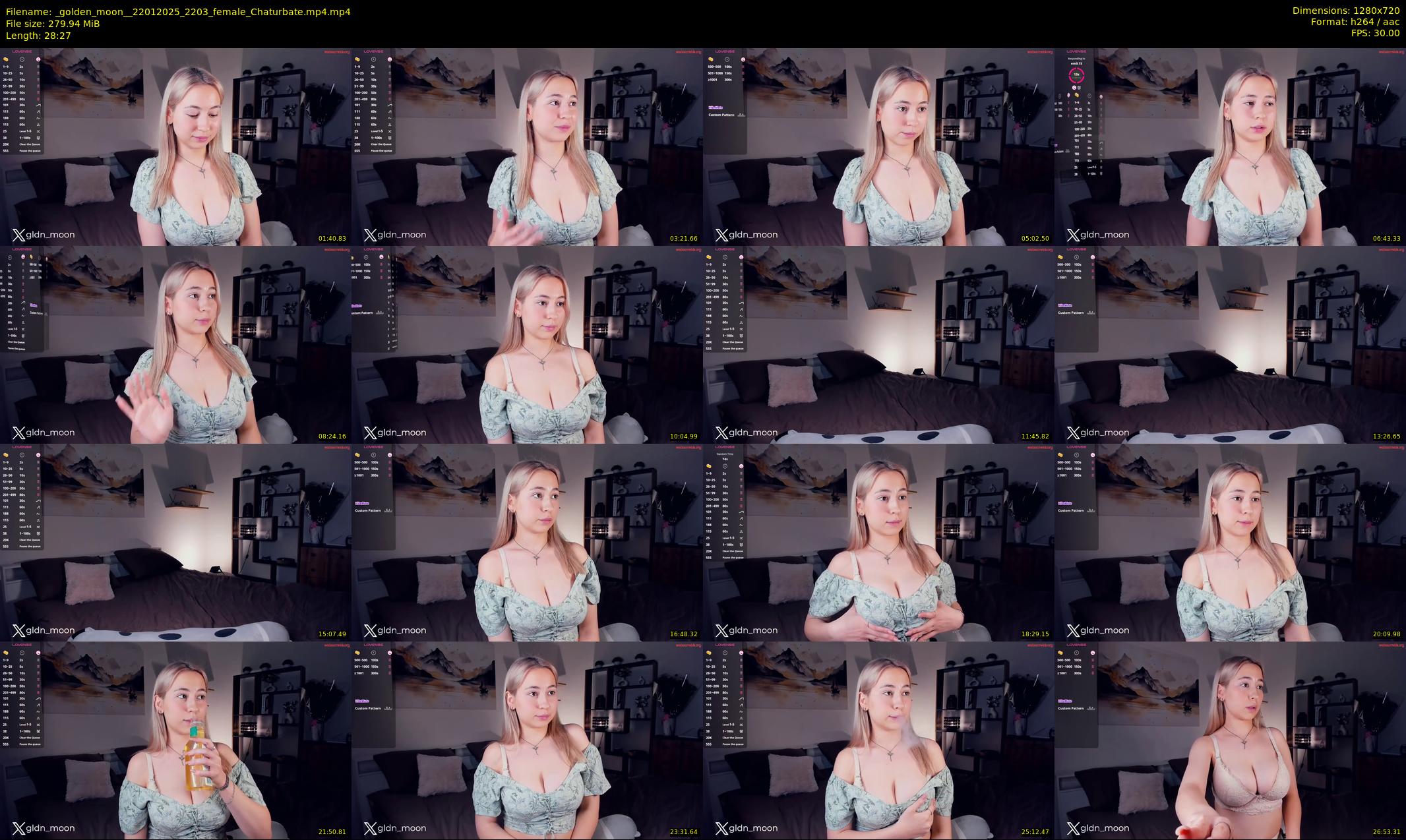 _golden_moon_ — 29 minute Chaturbate female cam show recording, 720p, Jan 22, 2025