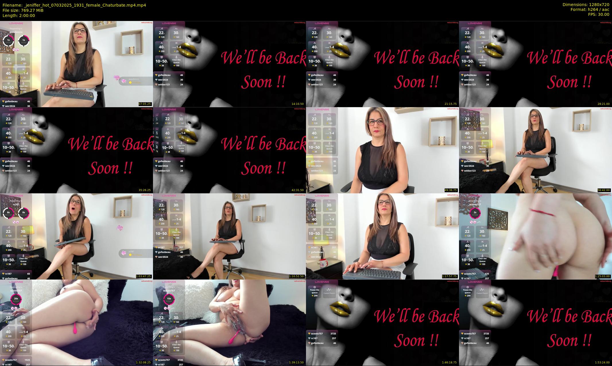 _jeniffer_hot — 120 minute Chaturbate female cam show recording, 720p, Mar 7, 2025