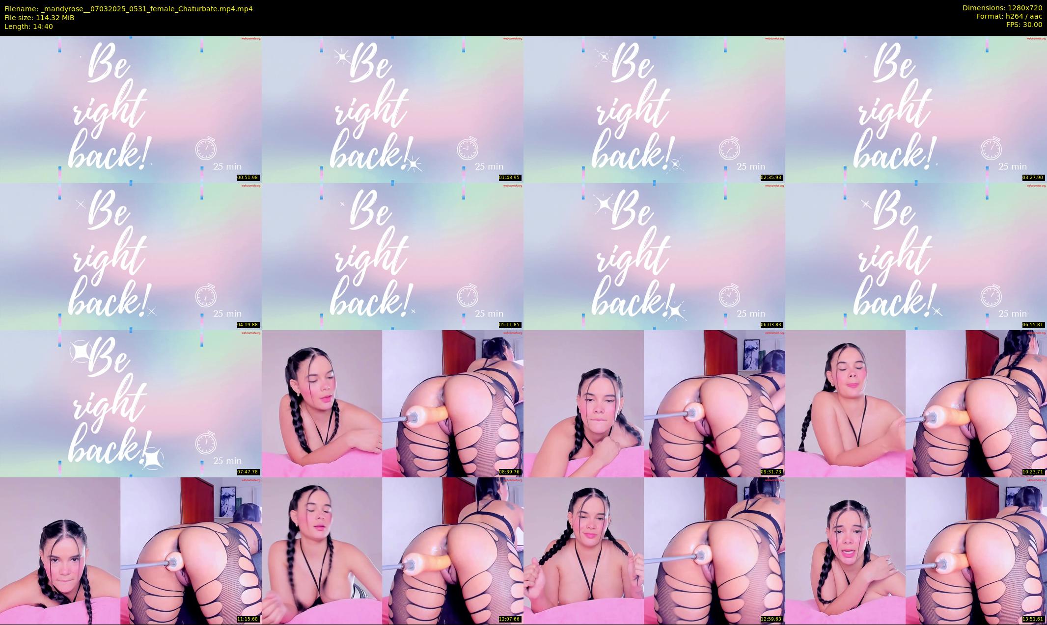 _mandyrose_ — 15 minute Chaturbate female cam show recording, 720p, Mar 7, 2025