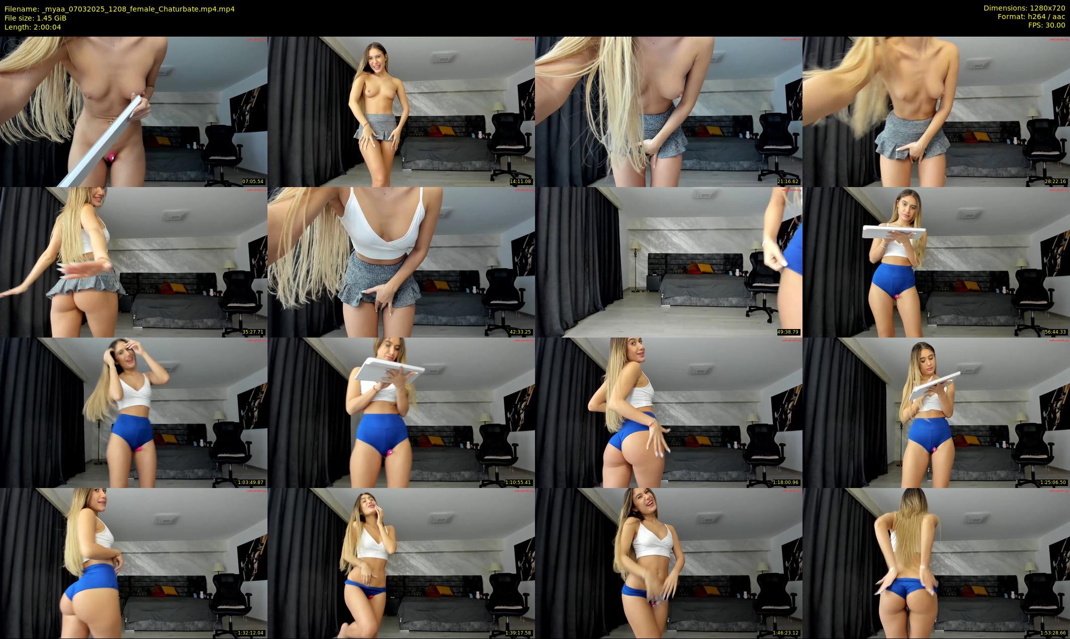 _myaa — 121 minute Chaturbate female cam show recording, 720p, Mar 7, 2025
