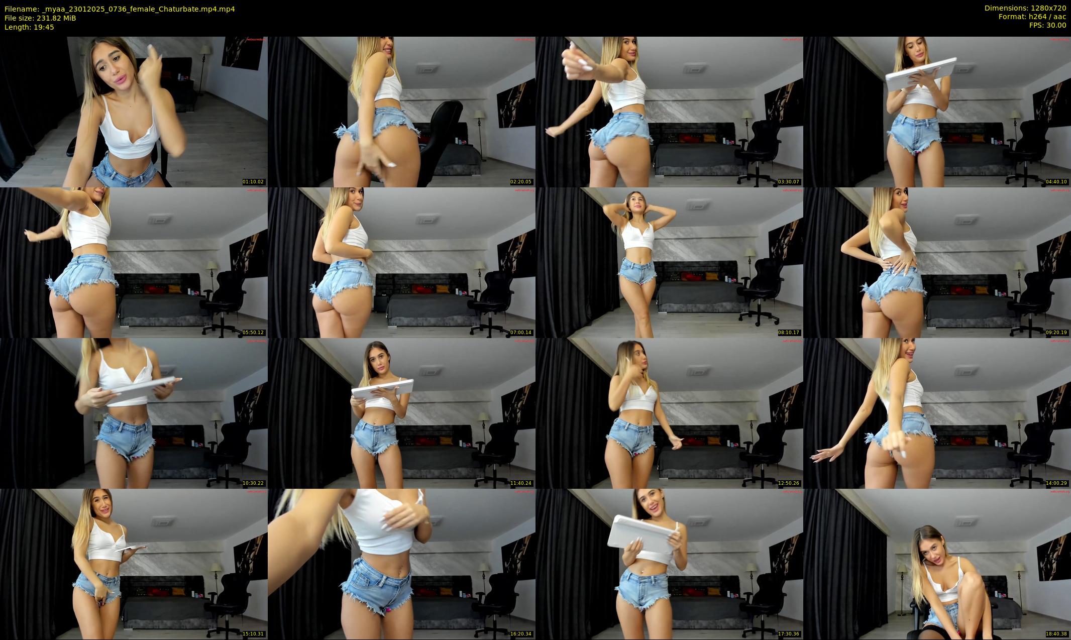 _myaa — 20 minute Chaturbate female cam show recording, 720p, Jan 23, 2025