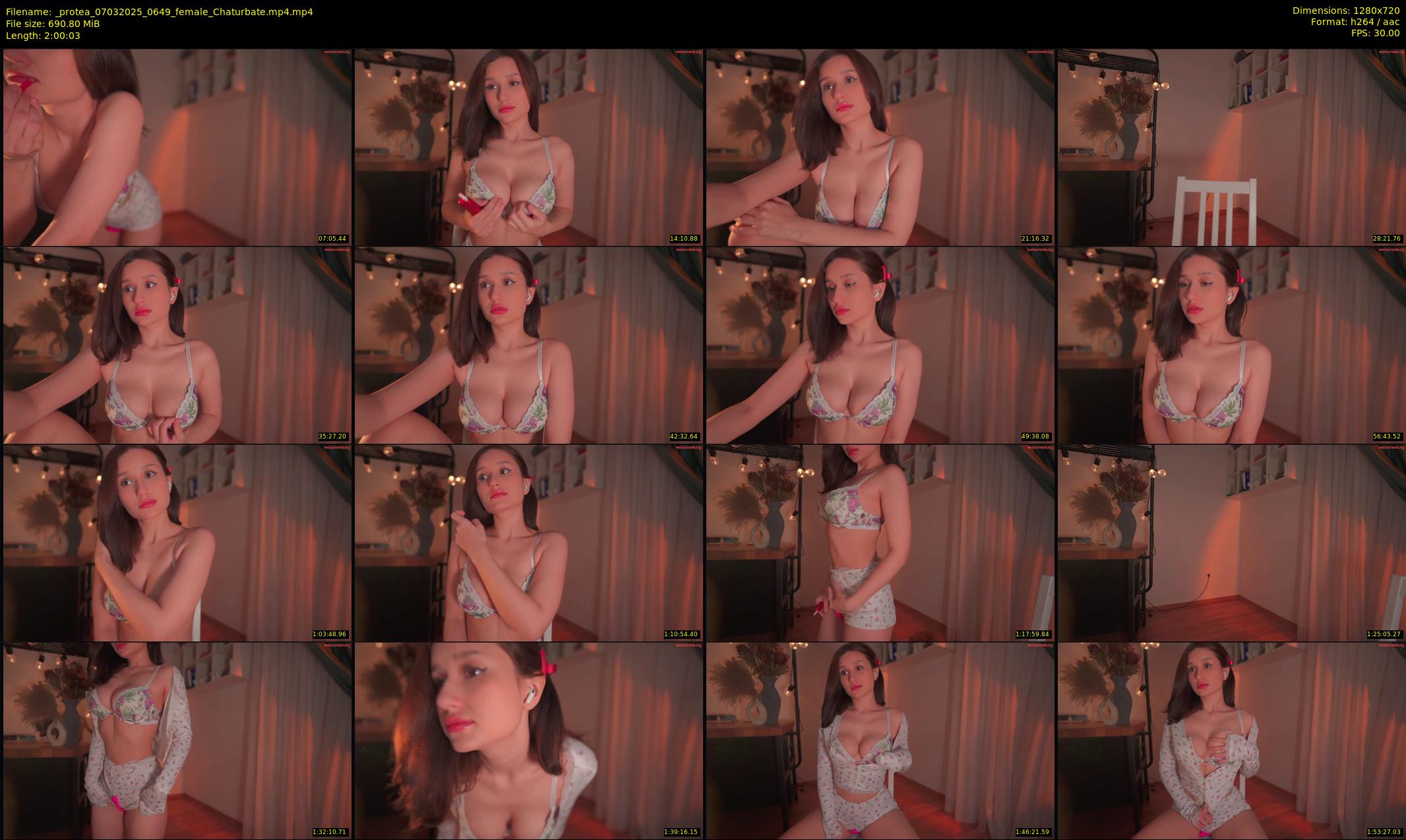 _protea — 121 minute Chaturbate female cam show recording, 720p, Mar 7, 2025