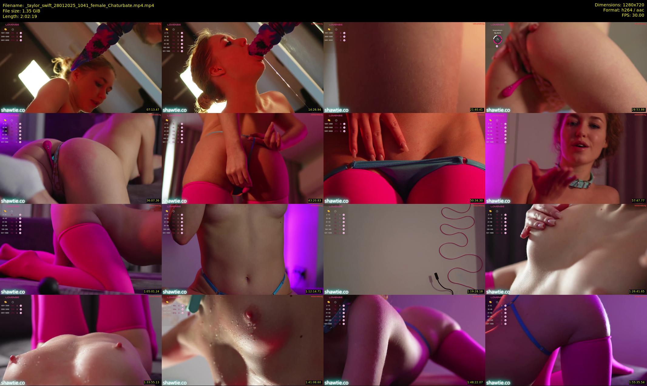 _taylor_swift — 123 minute Chaturbate female cam show recording, 720p, Jan 28, 2025