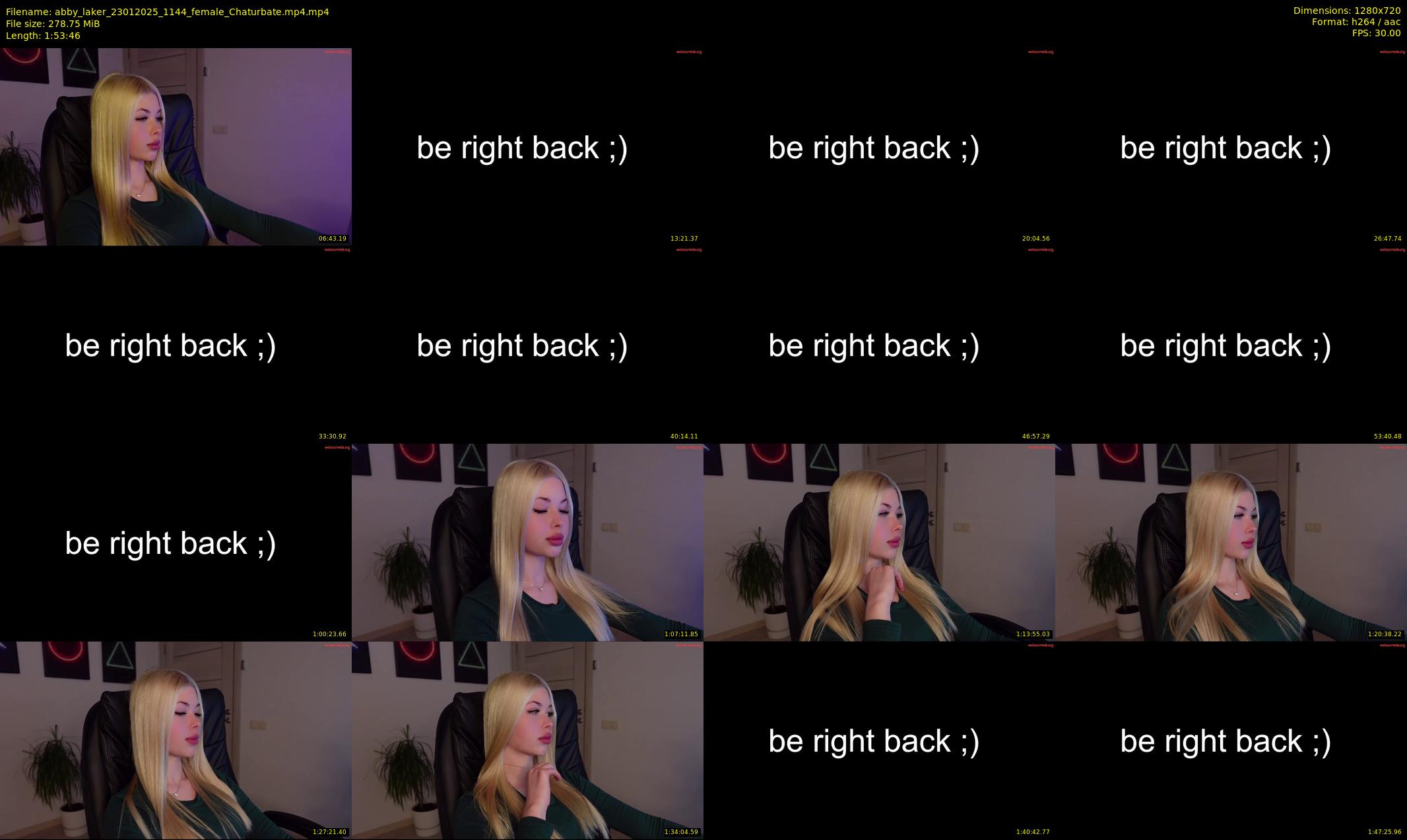 abby_laker — 114 minute Chaturbate female cam show recording, 720p, Jan 23, 2025