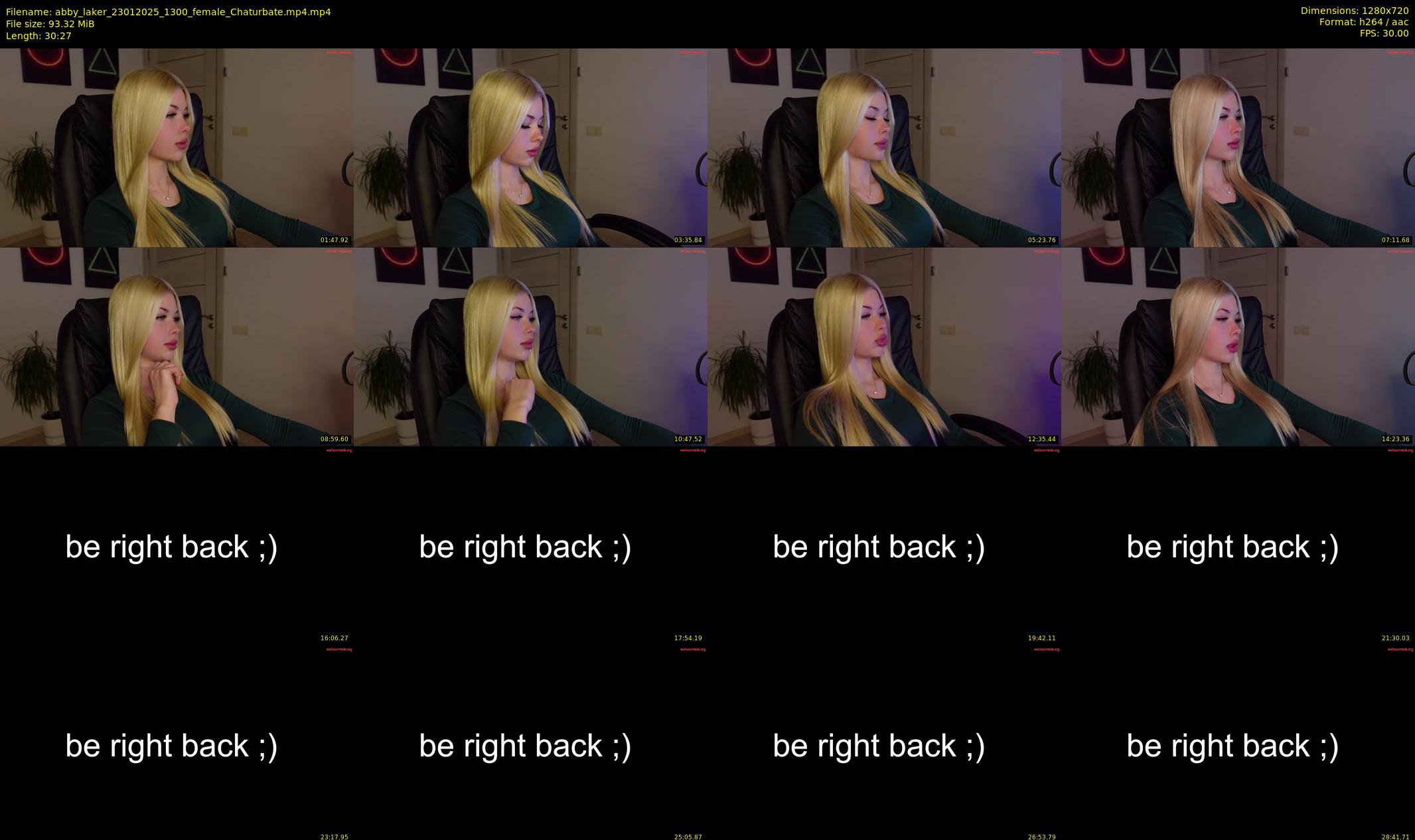 abby_laker — 31 minute Chaturbate female cam show recording, 720p, Jan 23, 2025