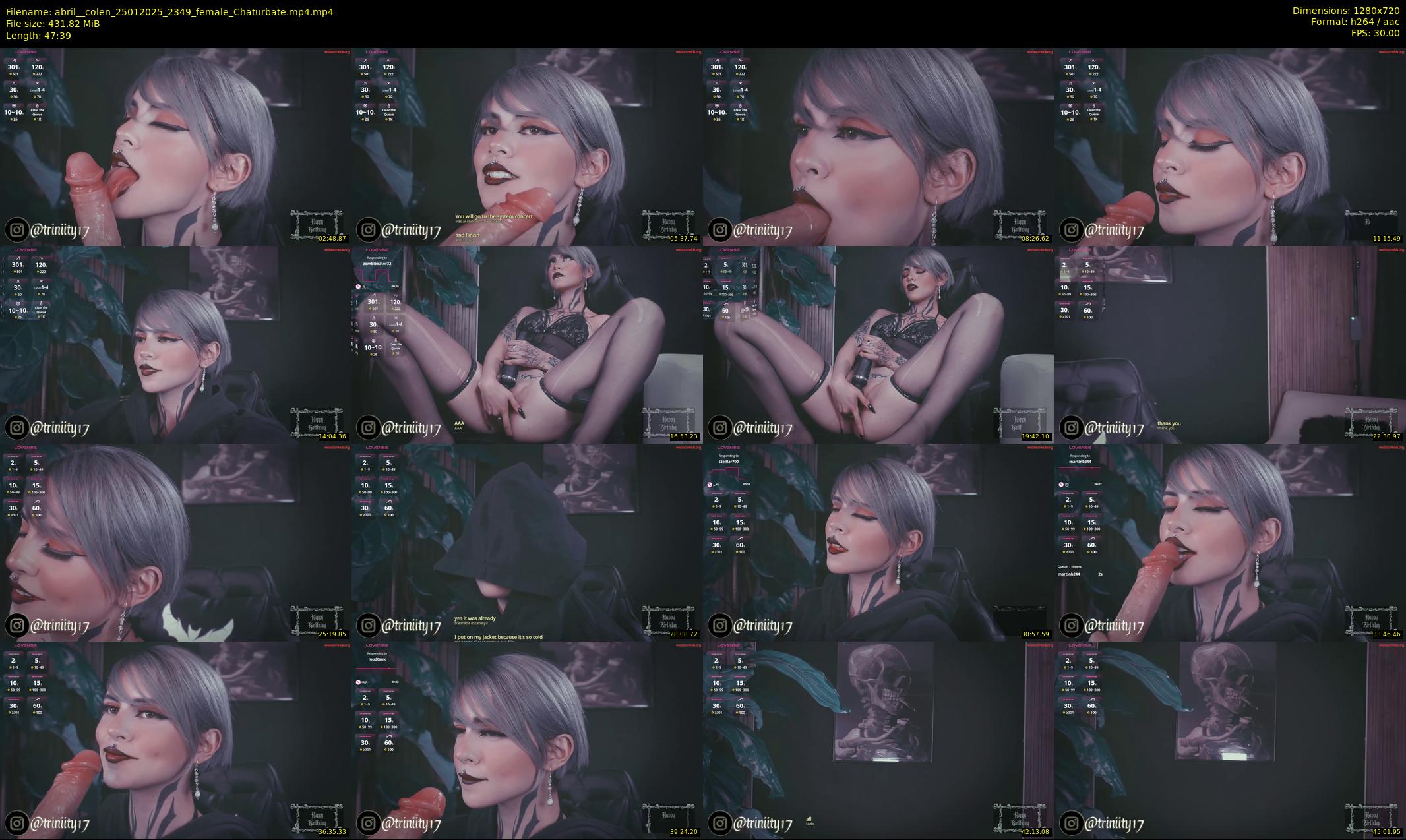 abril__colen — 48 minute Chaturbate female cam show recording, 720p, Jan 25, 2025