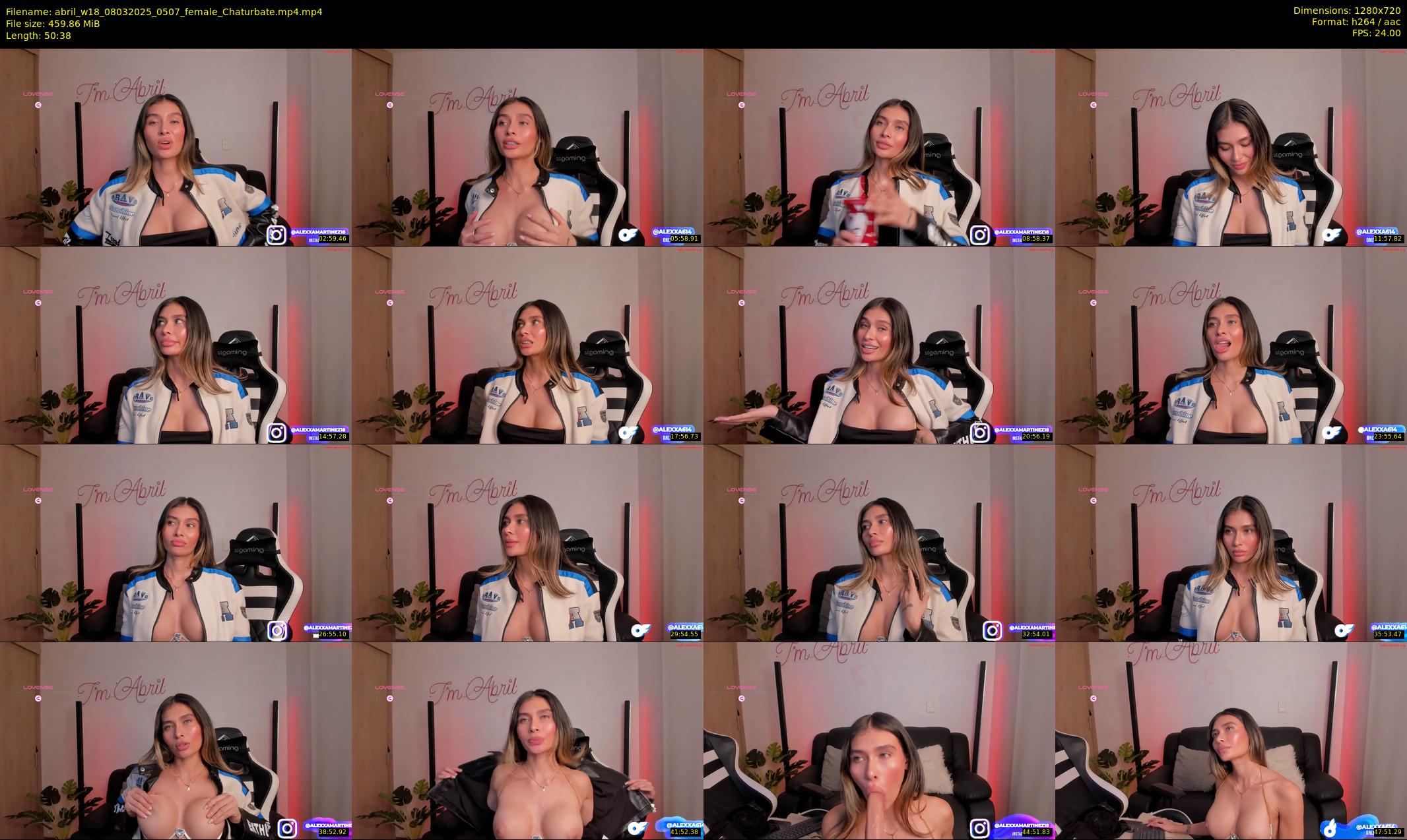 abril_w18 — 51 minute Chaturbate female cam show recording, 720p, Mar 8, 2025