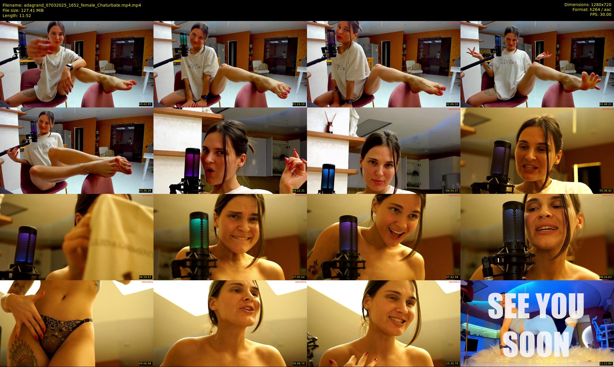 adagrand — 12 minute Chaturbate female cam show recording, 720p, Mar 7, 2025