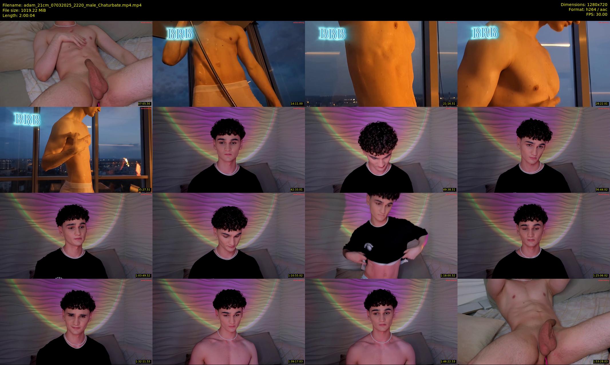 adam_21cm — 121 minute Chaturbate male cam show recording, 720p, Mar 7, 2025