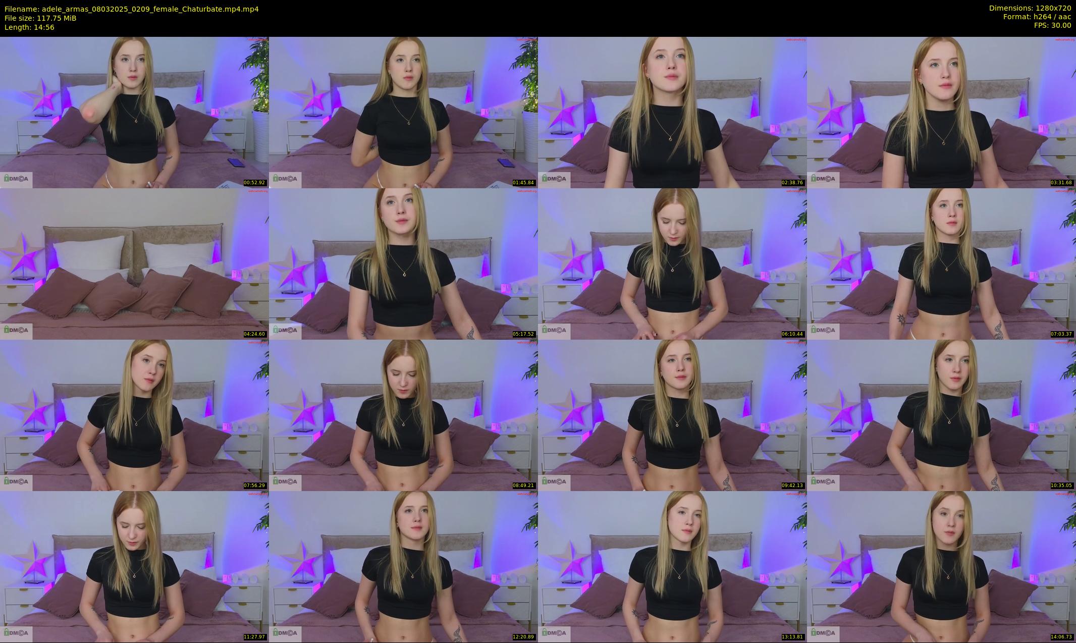 adele_armas — 15 minute Chaturbate female cam show recording, 720p, Mar 8, 2025