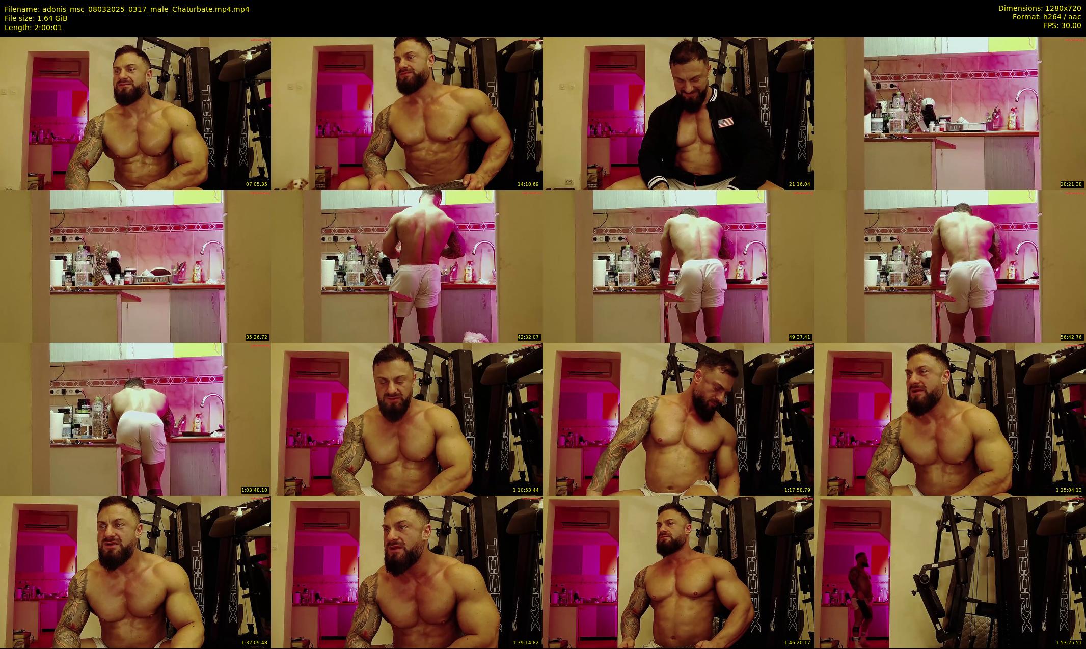 adonis_msc — 121 minute Chaturbate male cam show recording, 720p, Mar 8, 2025