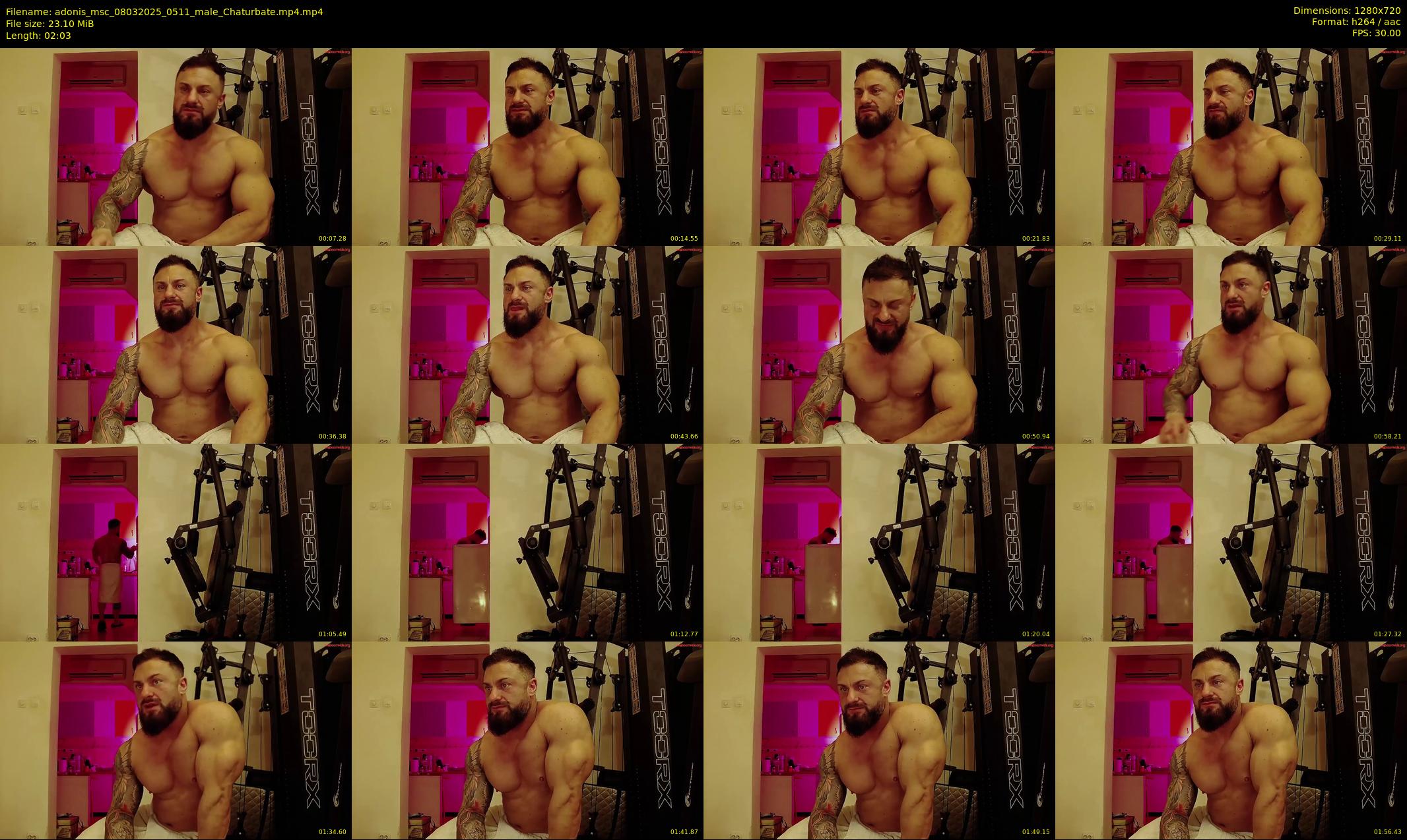 adonis_msc — 3 minute Chaturbate male cam show recording, 720p, Mar 8, 2025