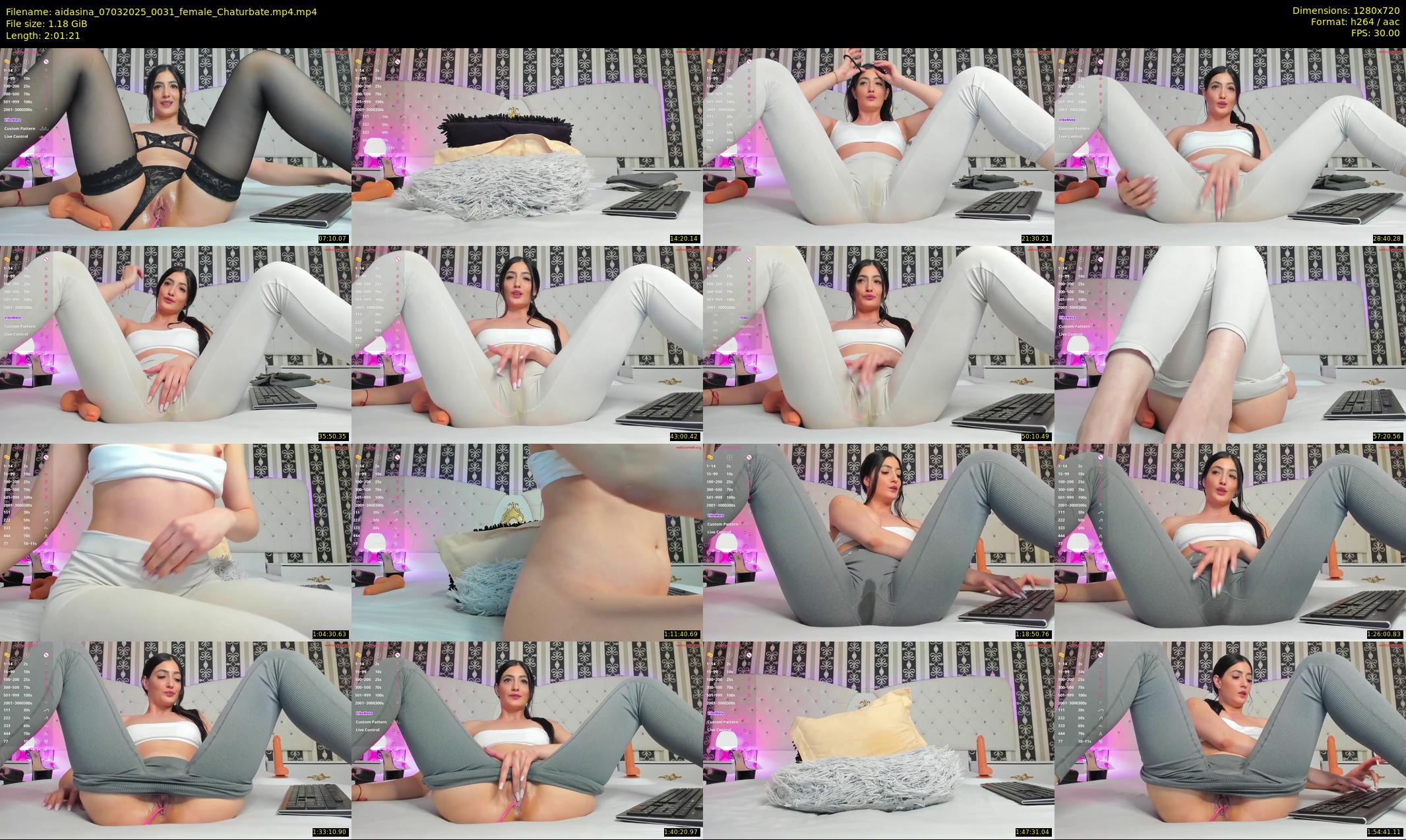 aidasina — 122 minute Chaturbate female cam show recording, 720p, Mar 7, 2025