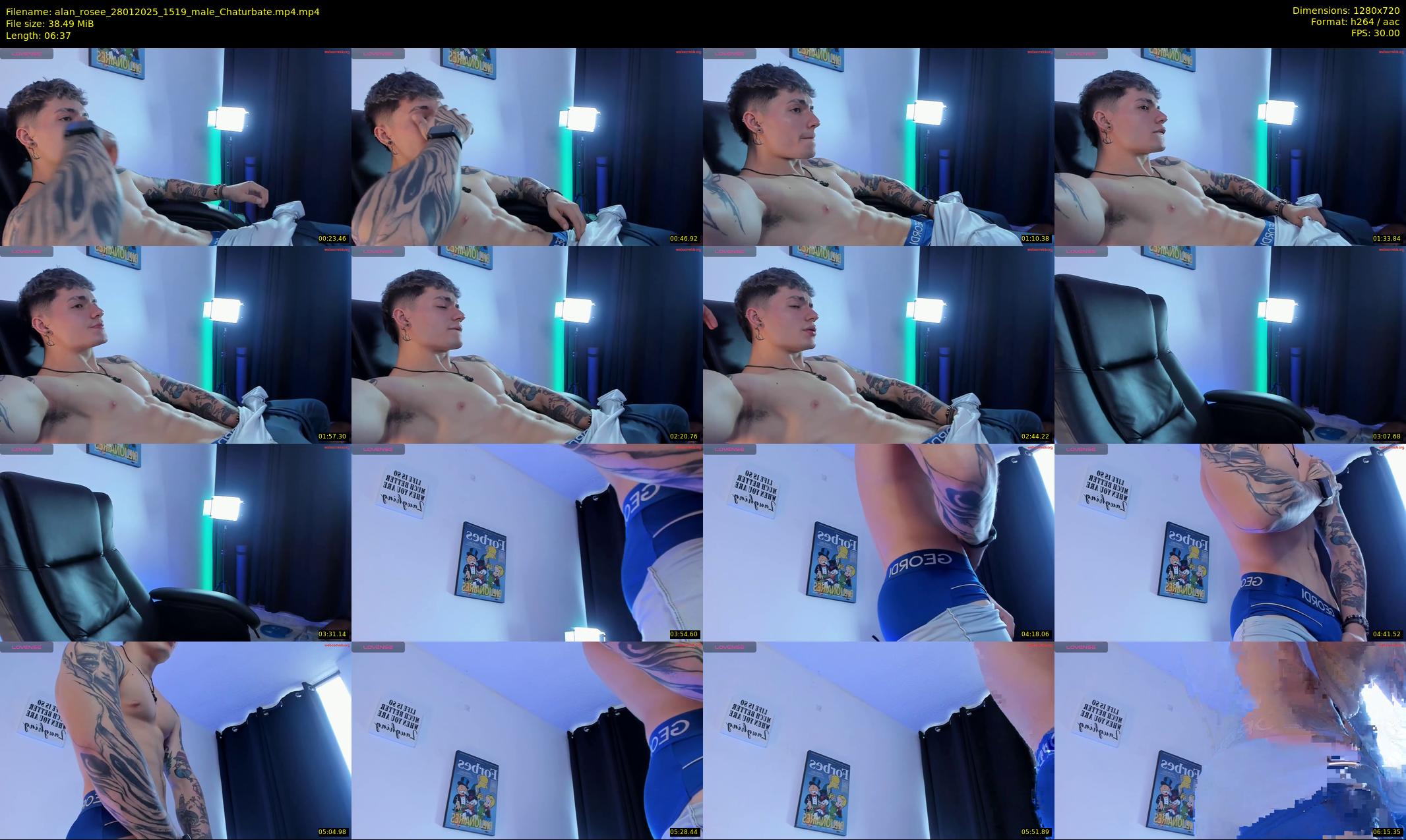 alan_rosee — 7 minute Chaturbate male cam show recording, 720p, Jan 28, 2025