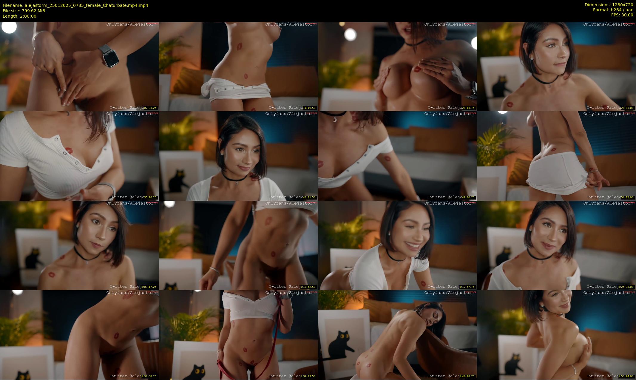 alejastorm — 120 minute Chaturbate female cam show recording, 720p, Jan 25, 2025