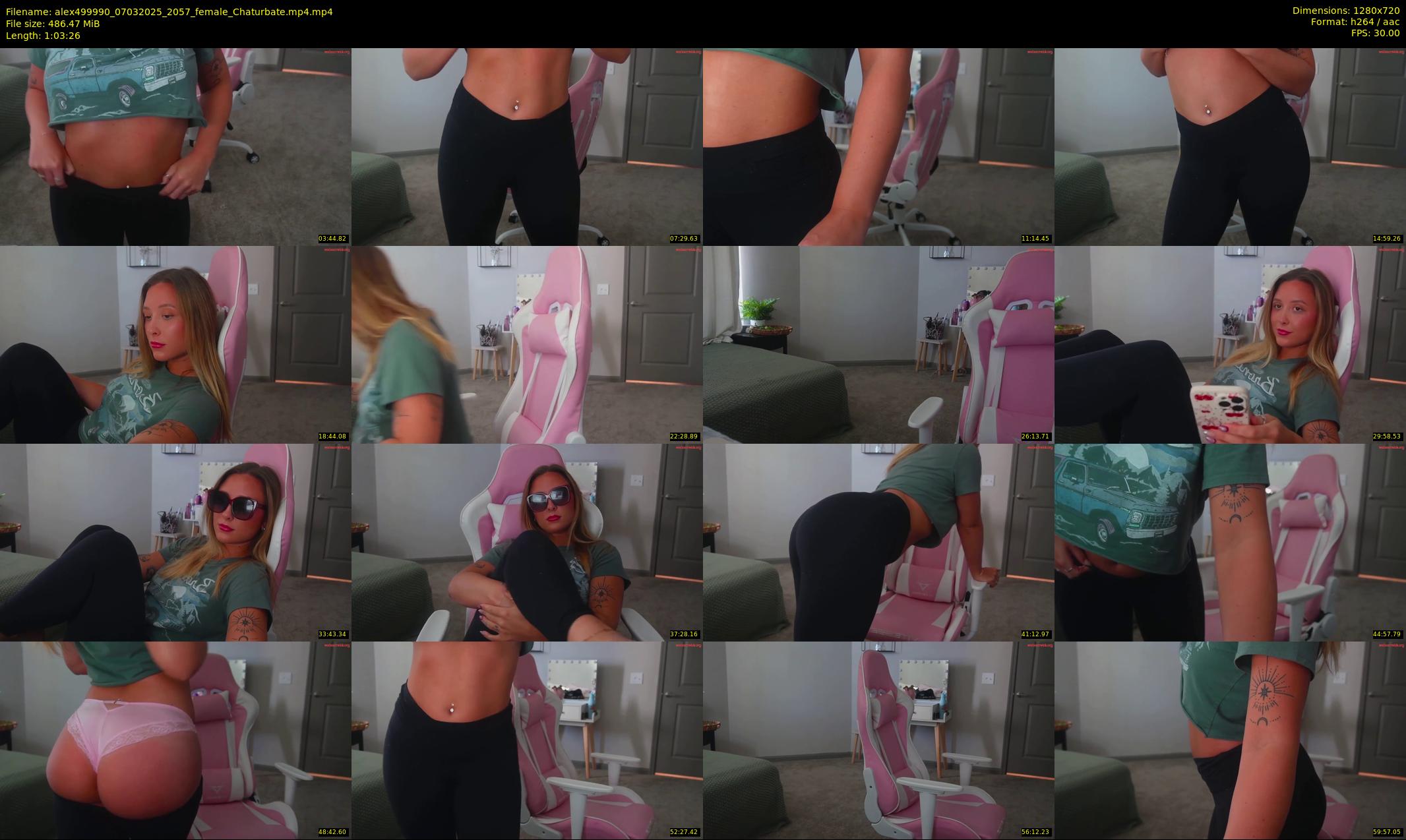 alex499990 — 64 minute Chaturbate female cam show recording, 720p, Mar 7, 2025