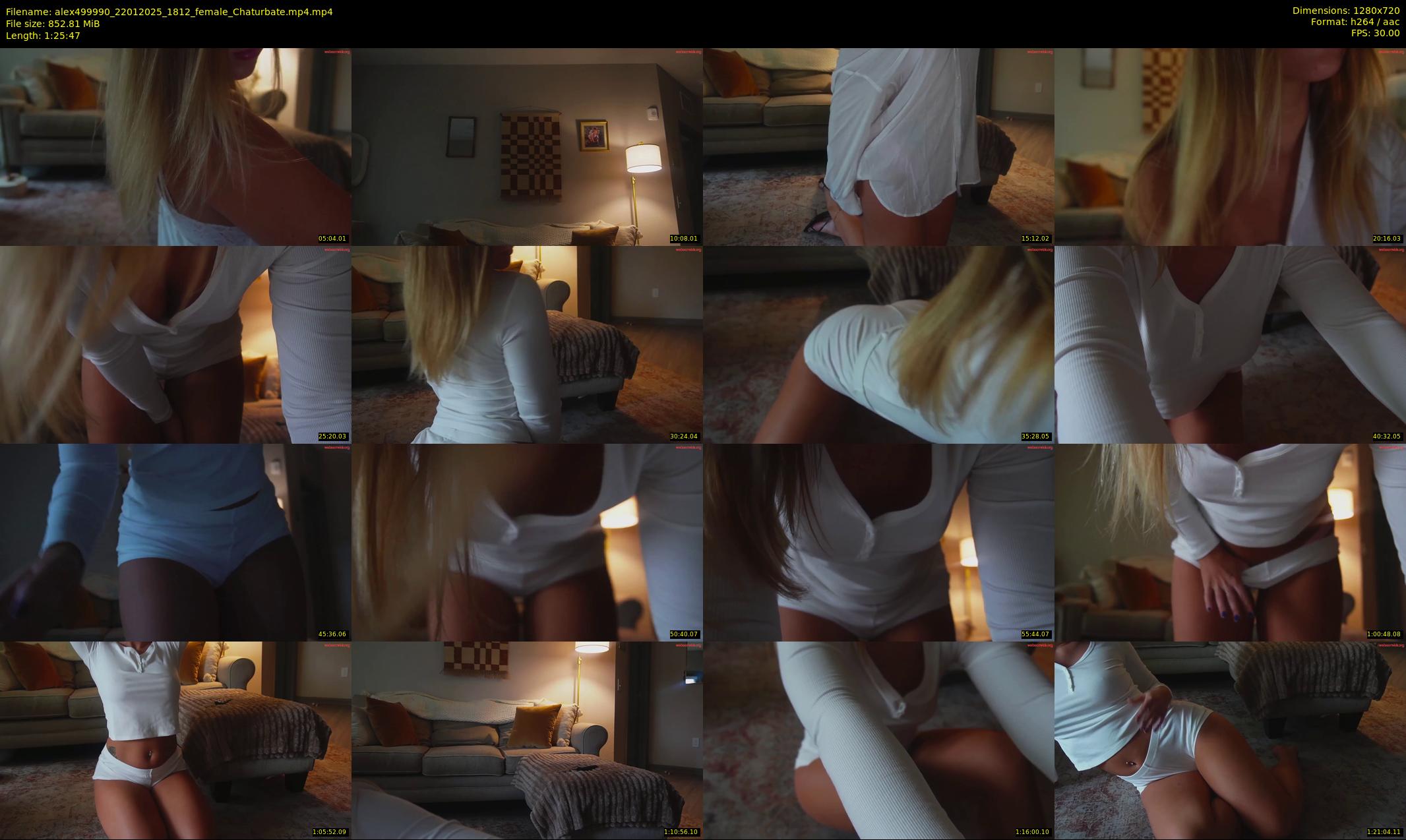 alex499990 — 86 minute Chaturbate female cam show recording, 720p, Jan 22, 2025