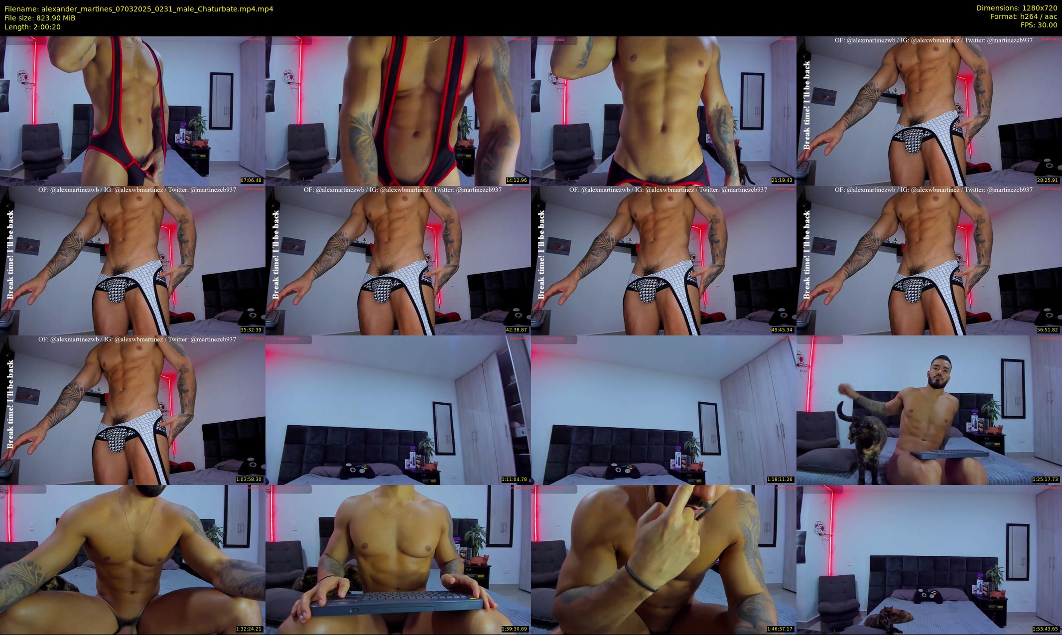 alexander_martines — 121 minute Chaturbate male cam show recording, 720p, Mar 7, 2025