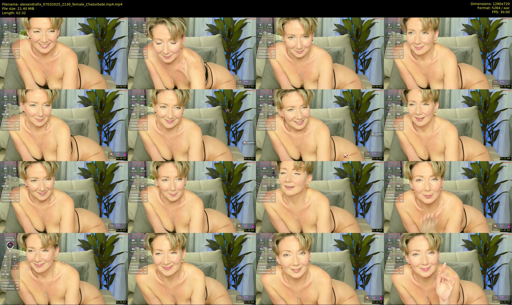 alexandrafix — 3 minute Chaturbate female cam show recording, 720p, Mar 7, 2025