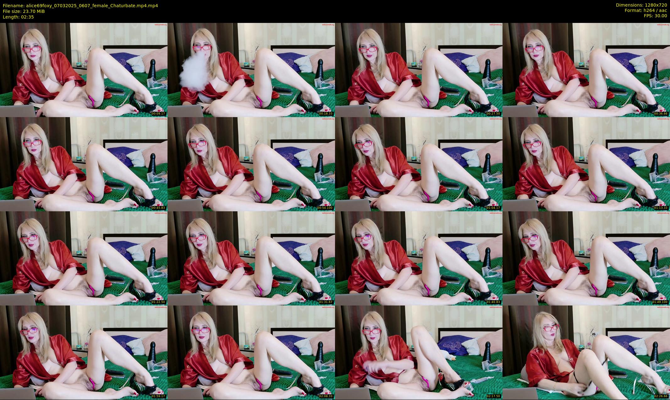 alice69foxy — 3 minute Chaturbate female cam show recording, 720p, Mar 7, 2025