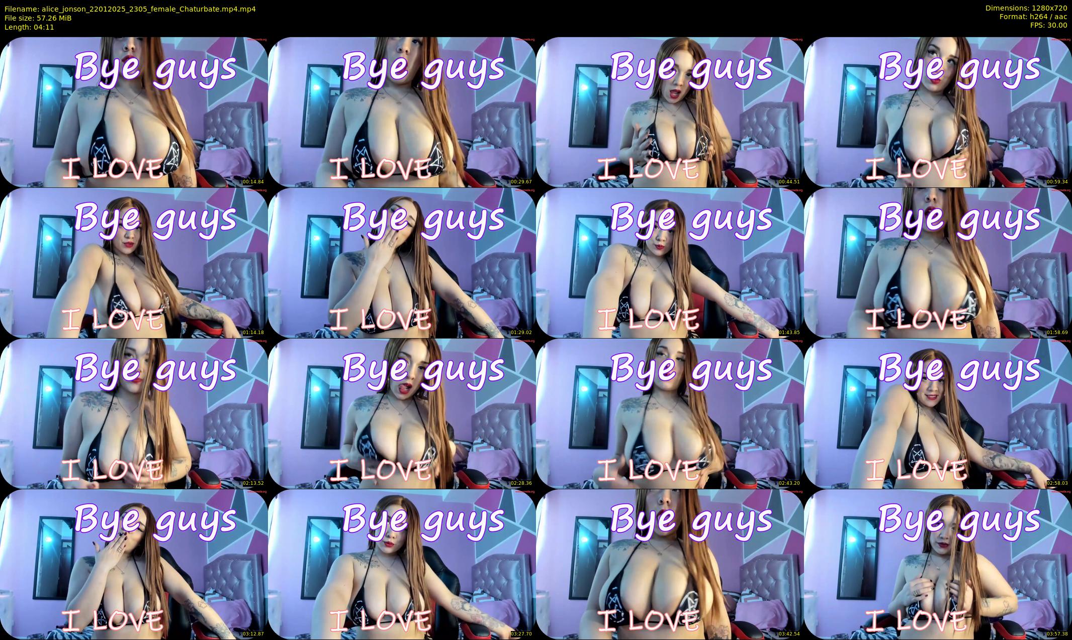 alice_jonson — 5 minute Chaturbate female cam show recording, 720p, Jan 22, 2025