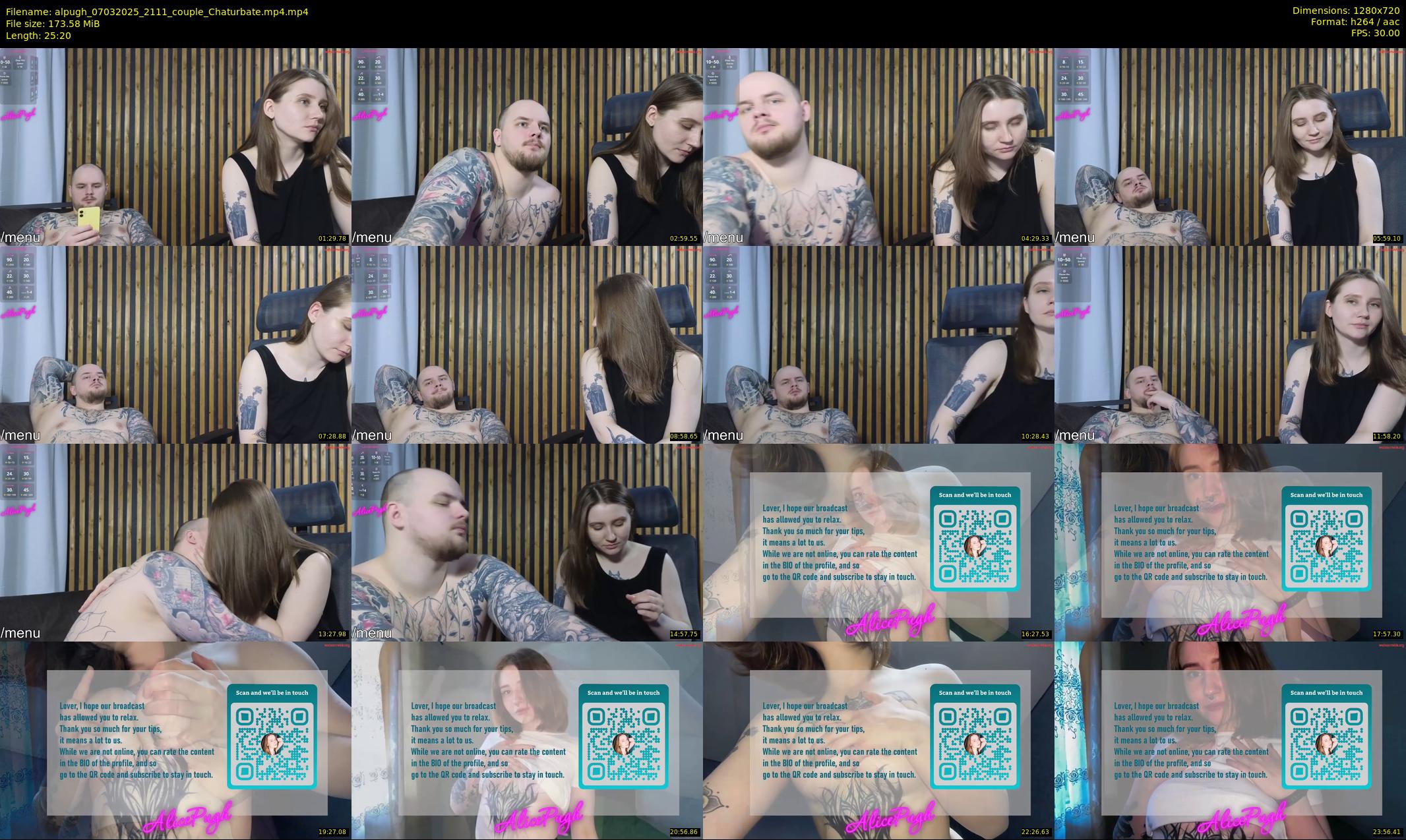 alpugh — 26 minute Chaturbate couple cam show recording, 720p, Mar 7, 2025