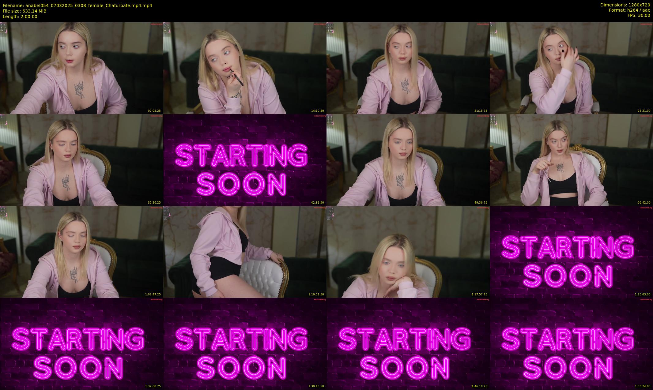anabel054 — 120 minute Chaturbate female cam show recording, 720p, Mar 7, 2025
