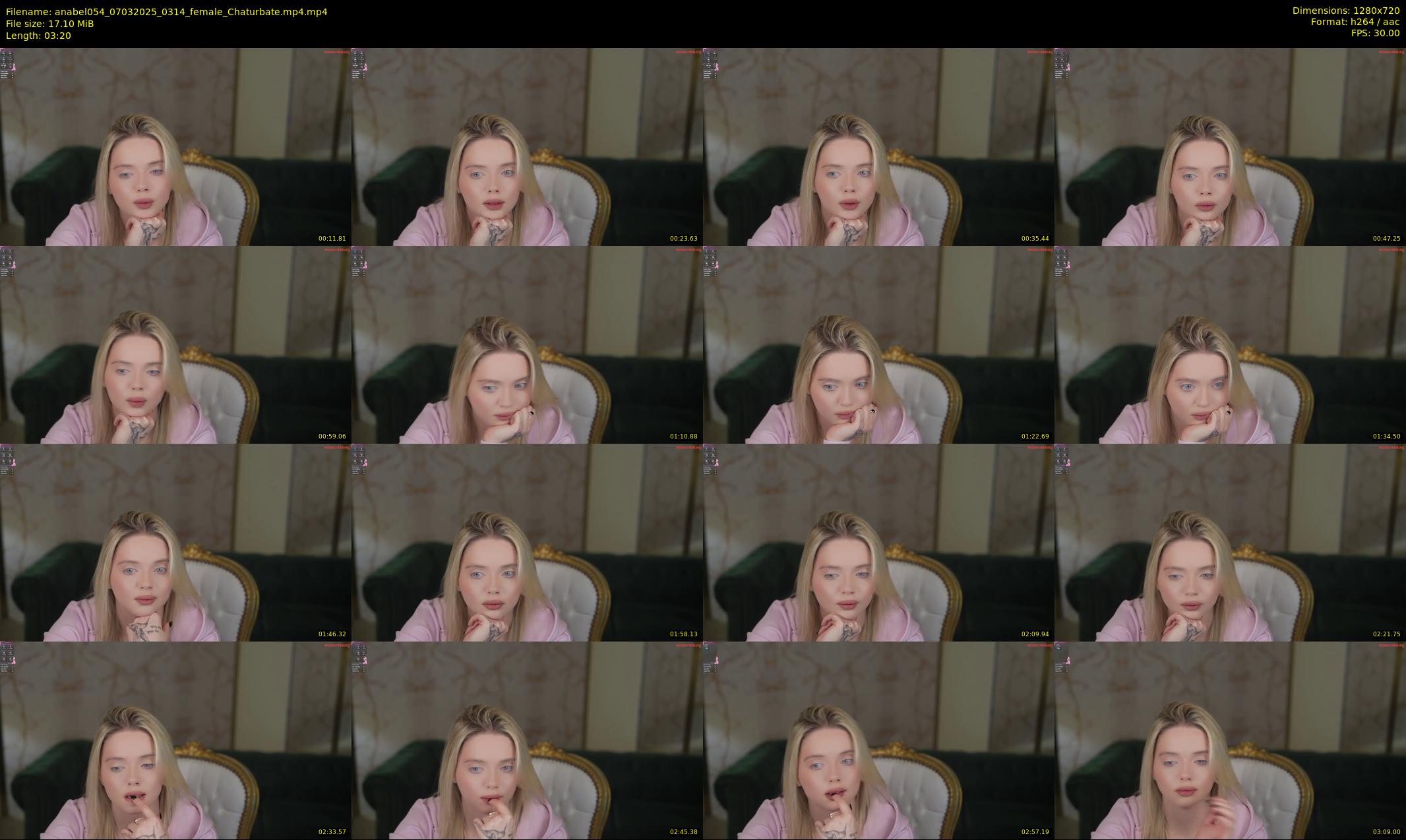anabel054 — 4 minute Chaturbate female cam show recording, 720p, Mar 7, 2025