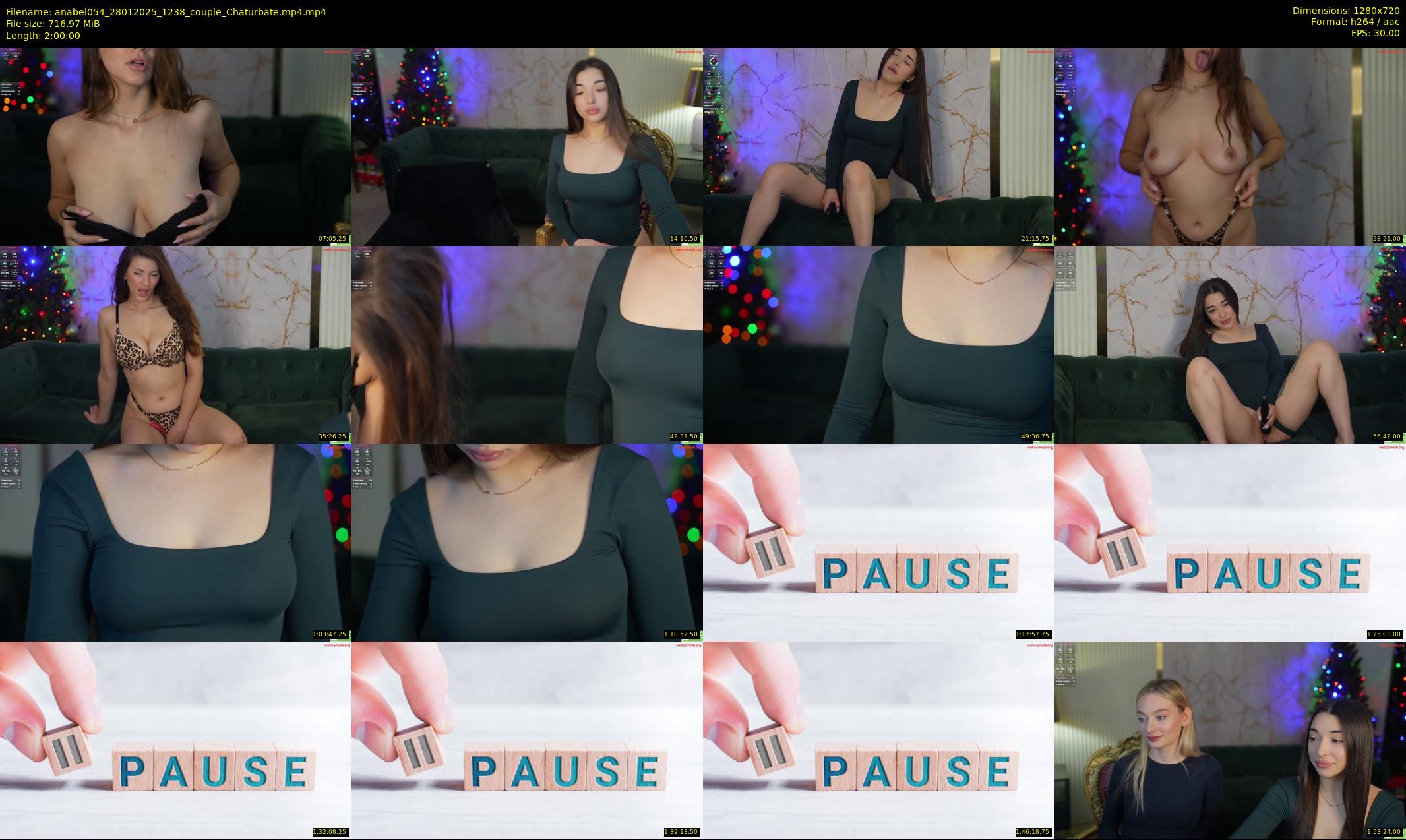 anabel054 — 120 minute Chaturbate female cam show recording, 720p, Jan 28, 2025