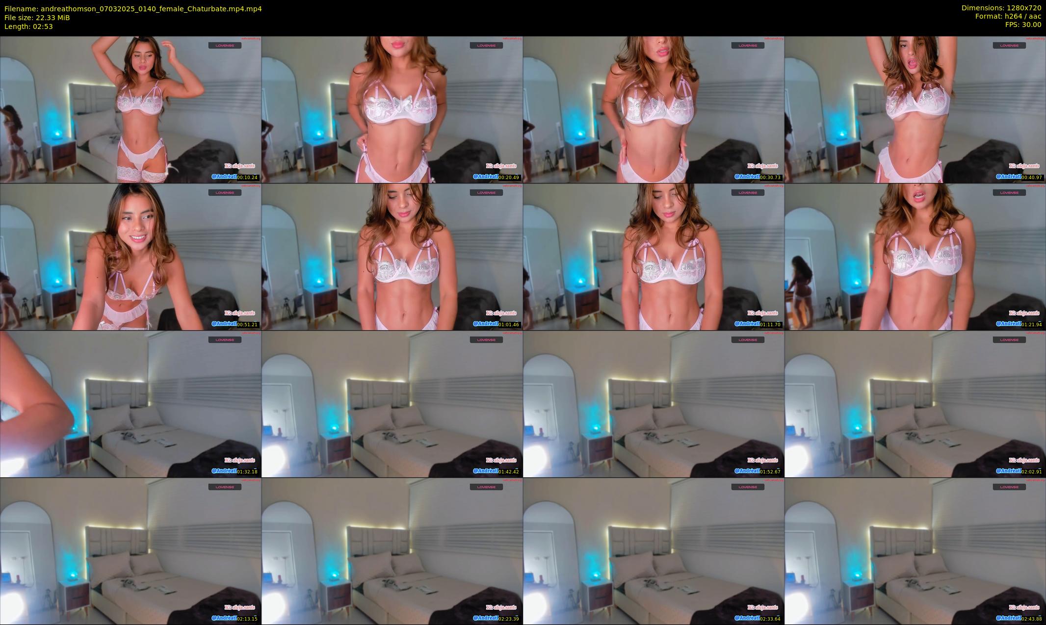 andreathomson — 3 minute Chaturbate female cam show recording, 720p, Mar 7, 2025