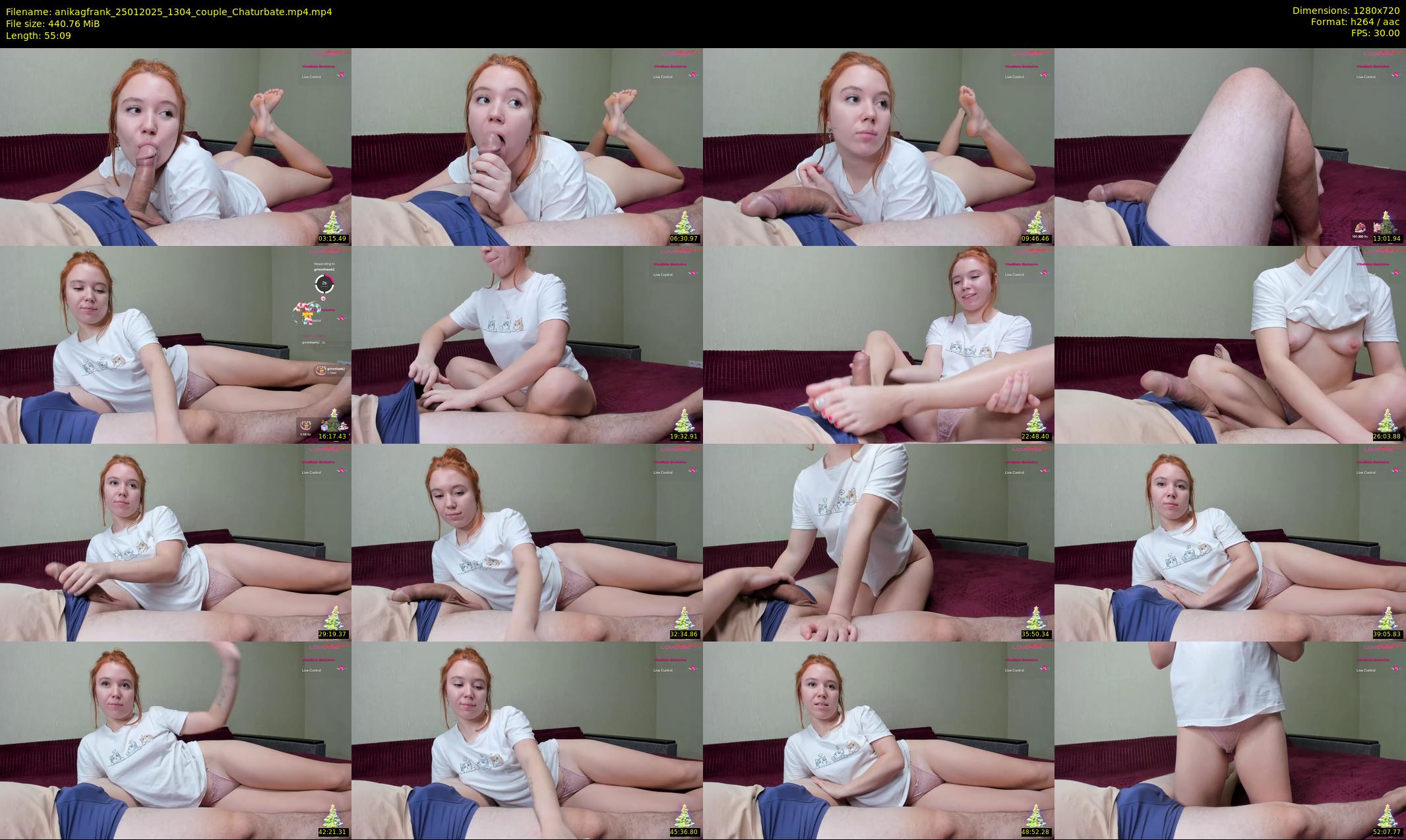 anikagfrank — 56 minute Chaturbate couple cam show recording, 720p, Jan 25, 2025