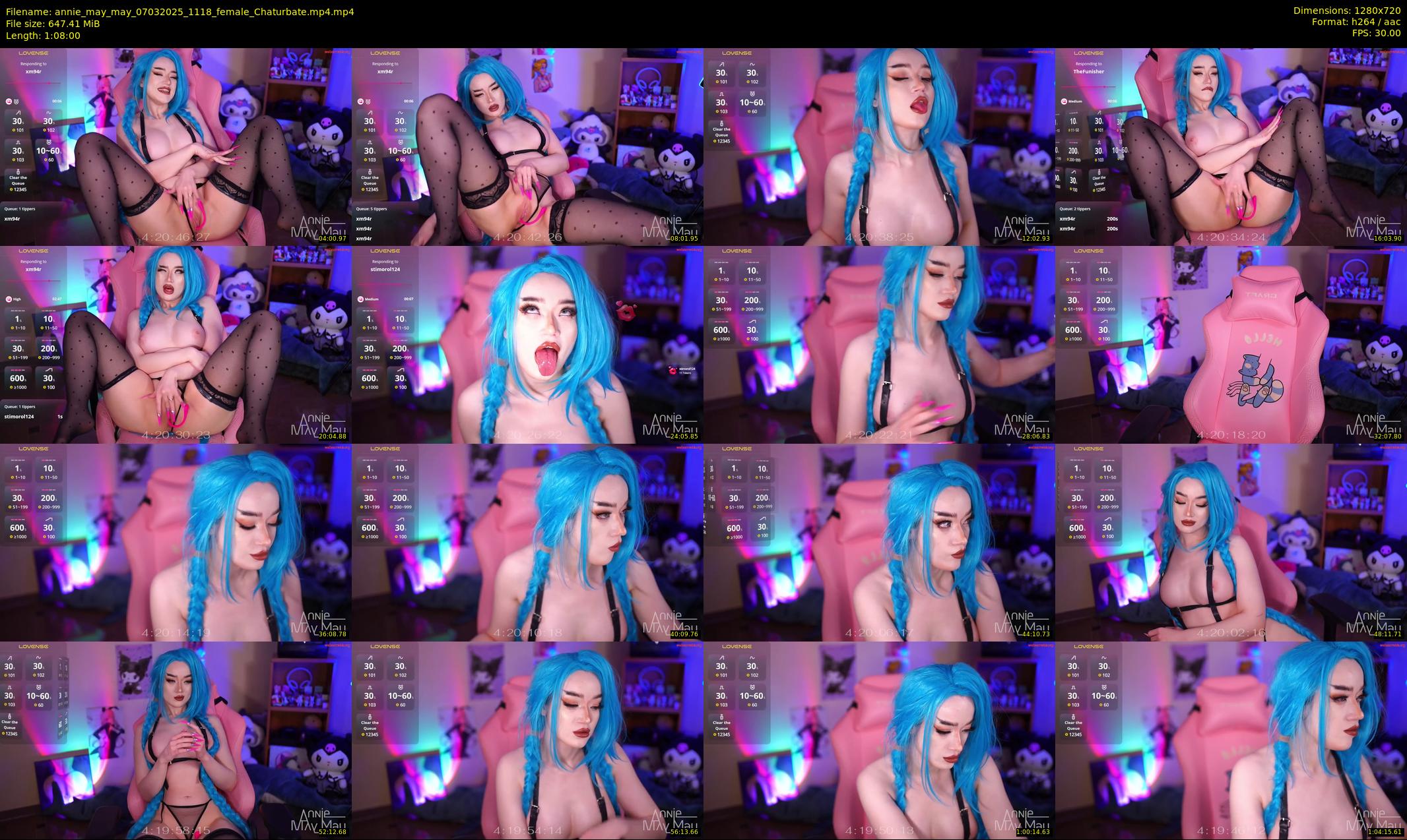 annie_may_may — 68 minute Chaturbate female cam show recording, 720p, Mar 7, 2025