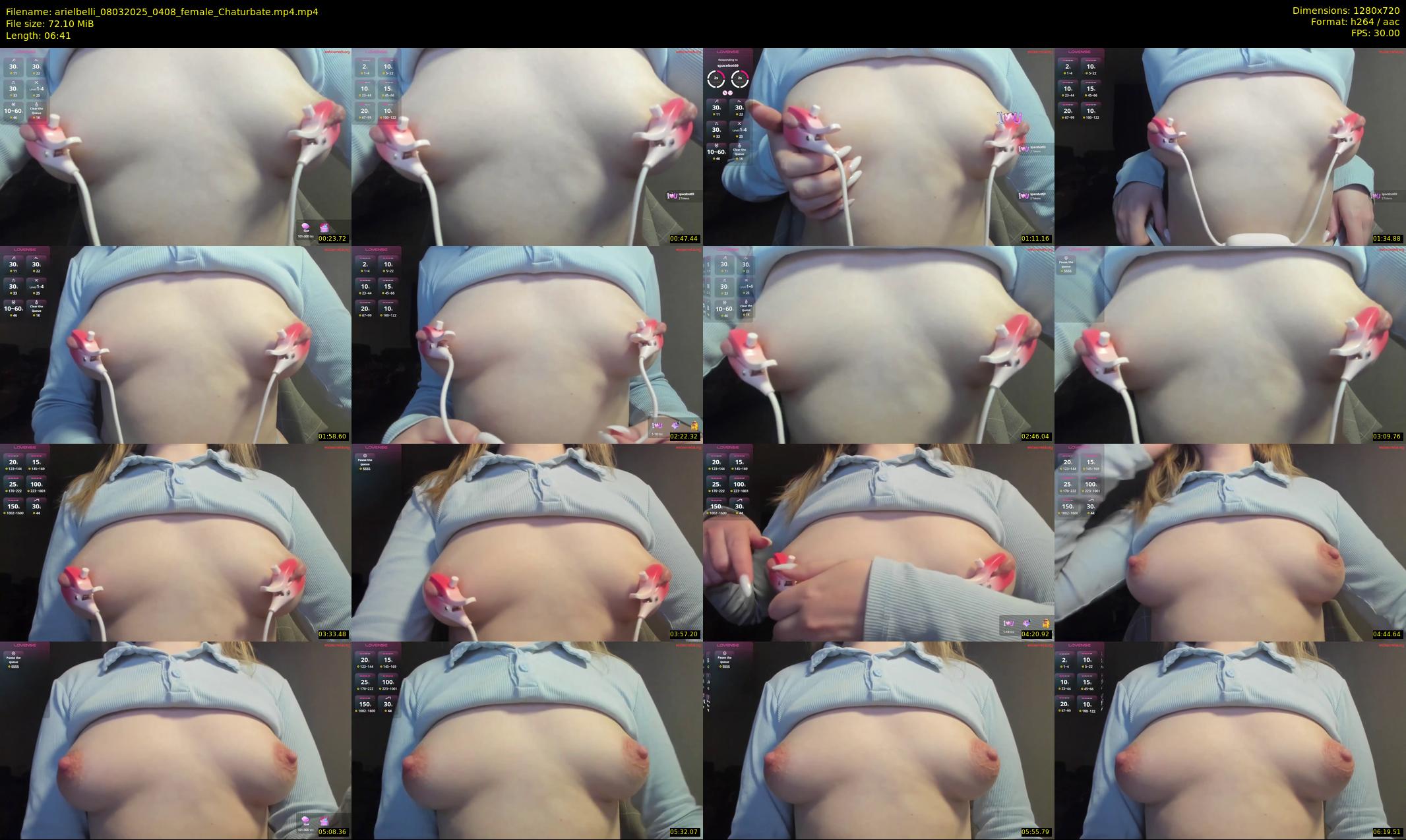 arielbelli — 7 minute Chaturbate female cam show recording, 720p, Mar 8, 2025