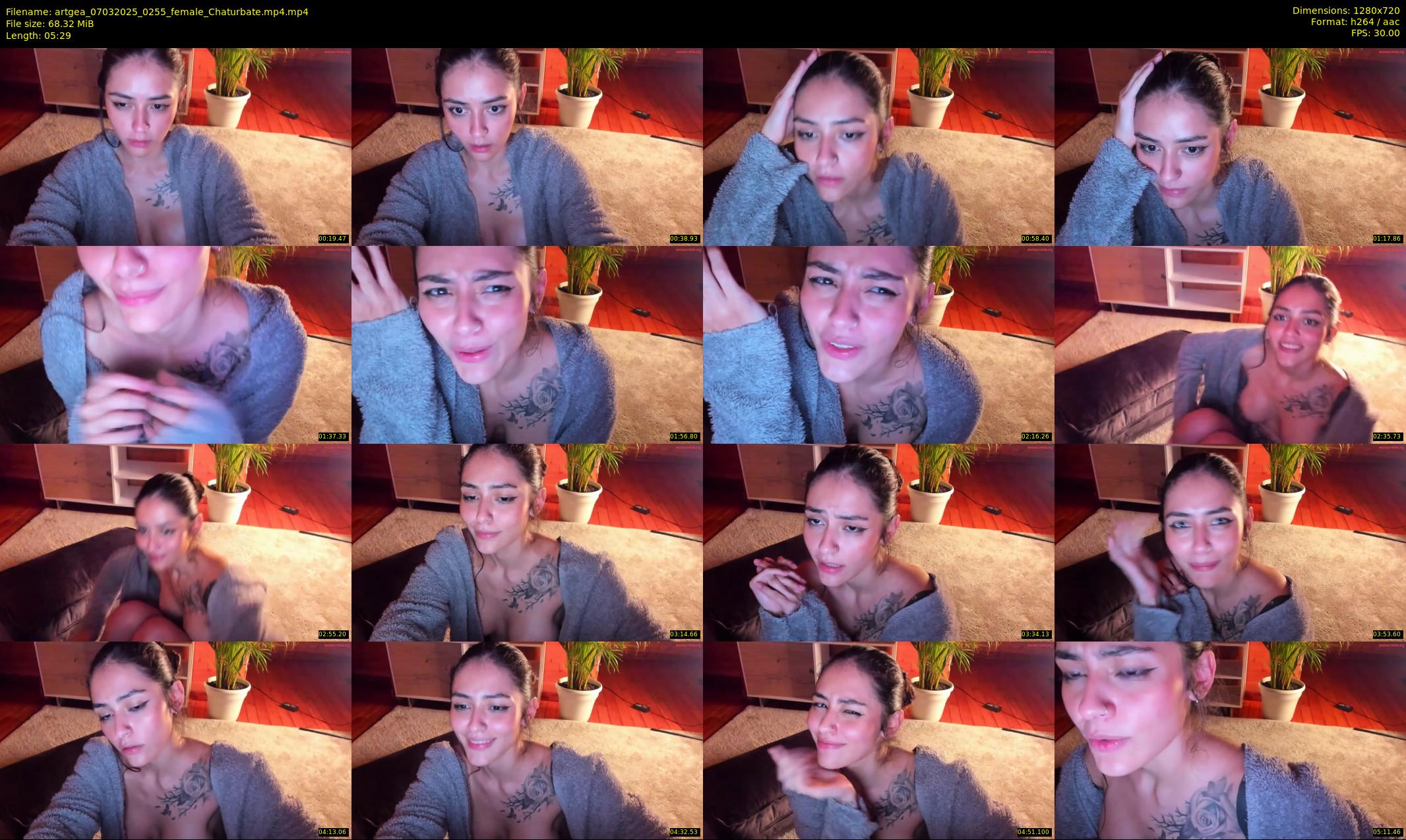 artgea — 6 minute Chaturbate female cam show recording, 720p, Mar 7, 2025
