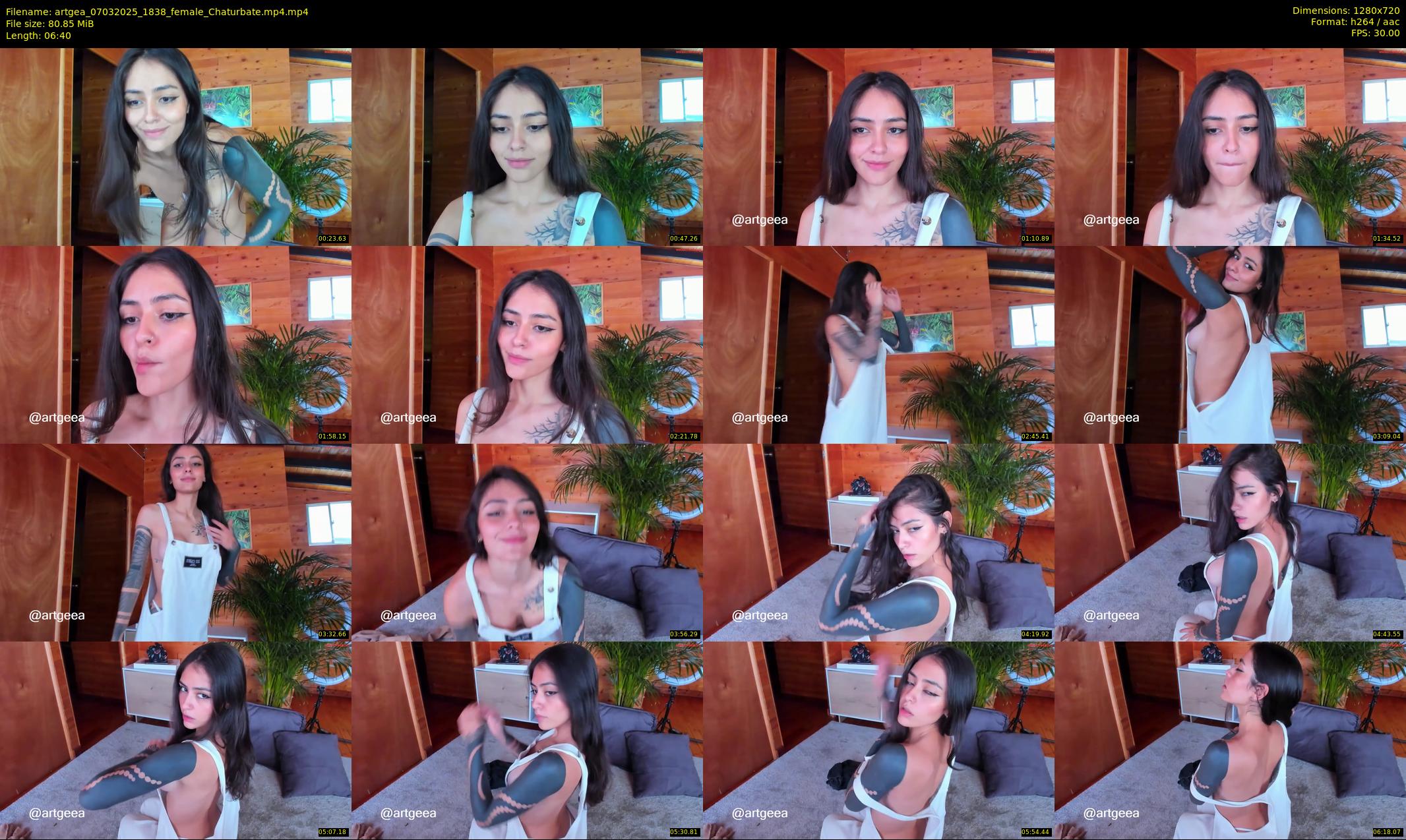 artgea — 7 minute Chaturbate female cam show recording, 720p, Mar 7, 2025