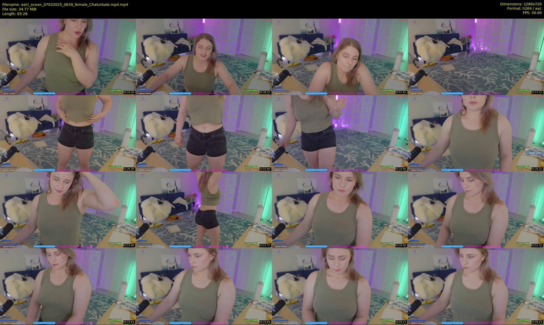 asiri_ocean — 6 minute Chaturbate female cam show recording, 720p, Mar 7, 2025