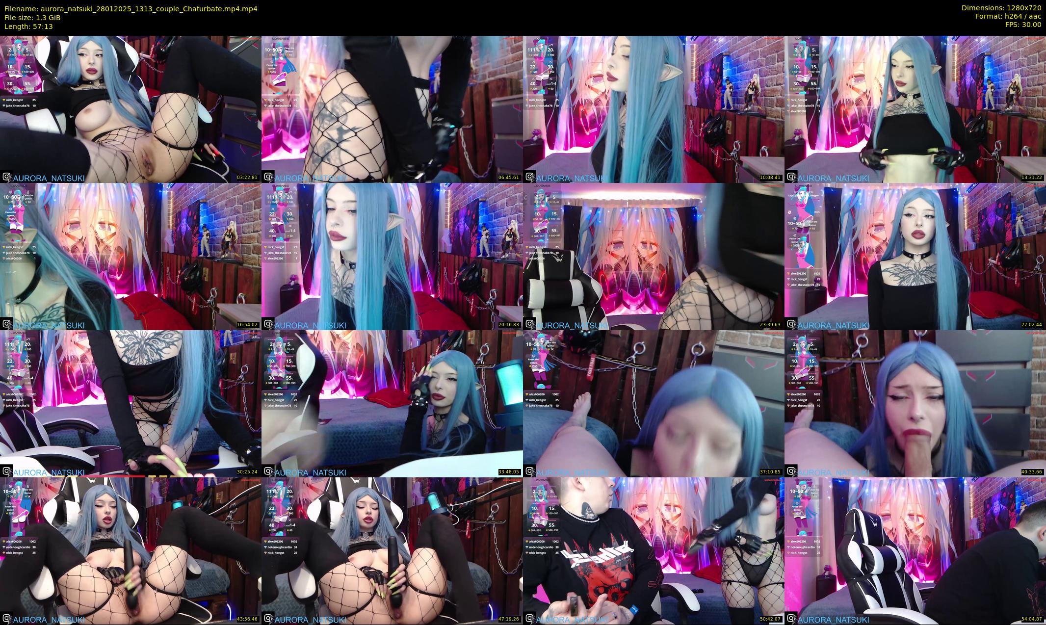 aurora_natsuki — 58 minute Chaturbate couple cam show recording, 720p, Jan 28, 2025