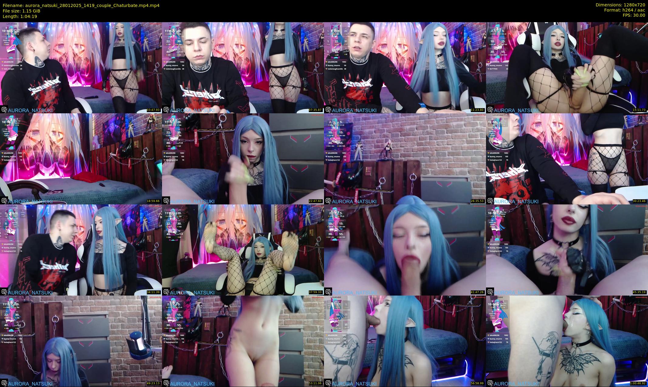 aurora_natsuki — 65 minute Chaturbate couple cam show recording, 720p, Jan 28, 2025