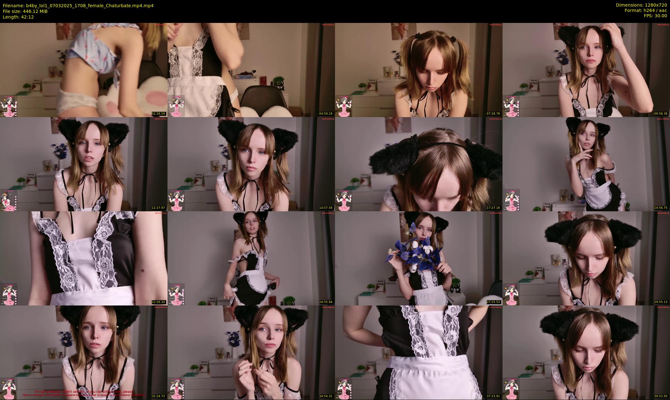 b4by_lol1 — 43 minute Chaturbate female cam show recording, 720p, Mar 7, 2025
