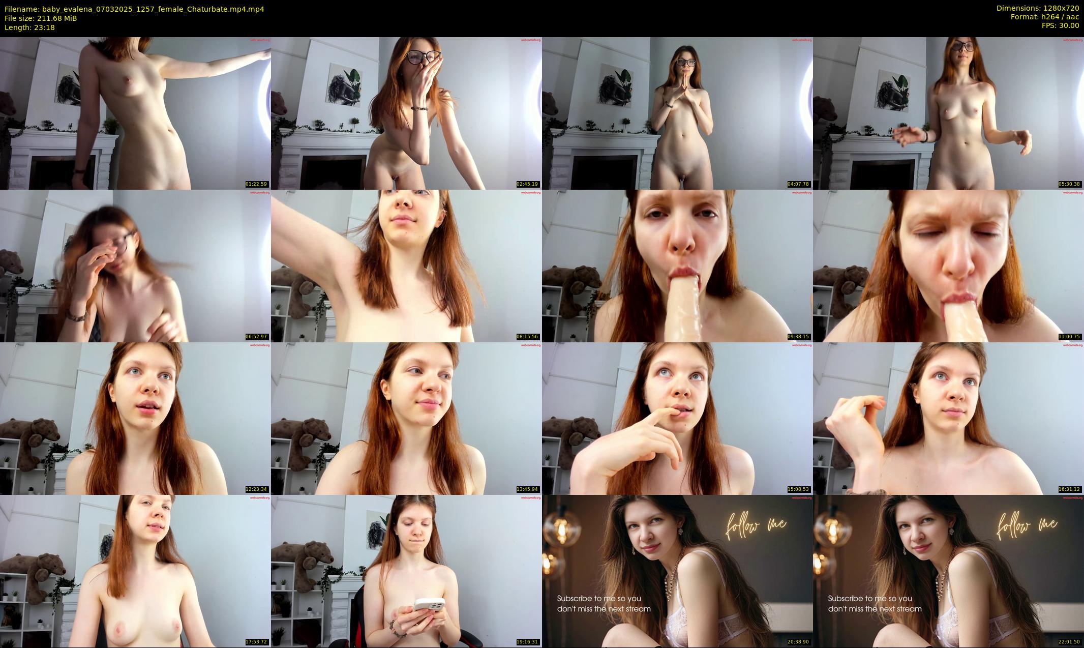 baby_evalena — 24 minute Chaturbate female cam show recording, 720p, Mar 7, 2025