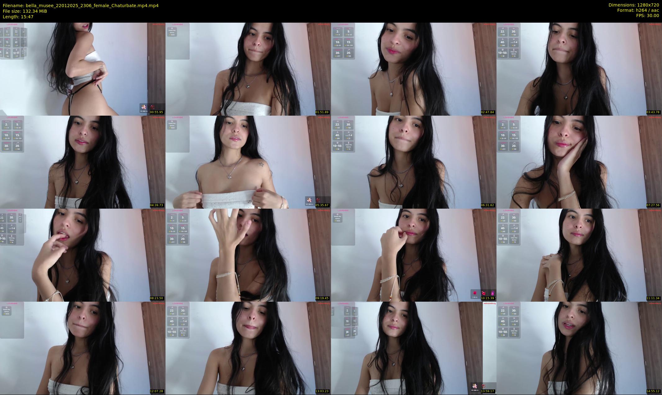 bella_musee — 16 minute Chaturbate female cam show recording, 720p, Jan 22, 2025