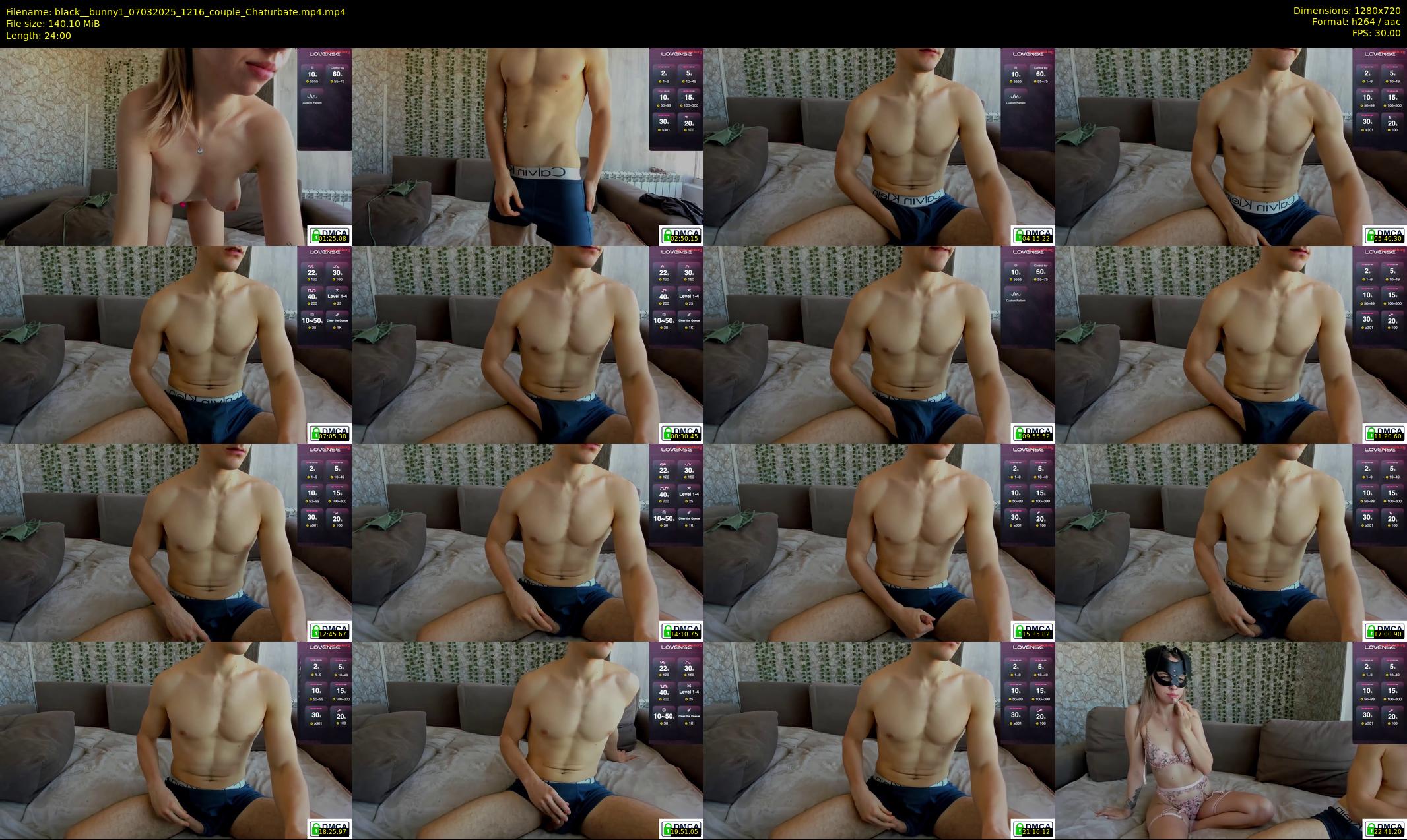 black__bunny1 — 24 minute Chaturbate couple cam show recording, 720p, Mar 7, 2025