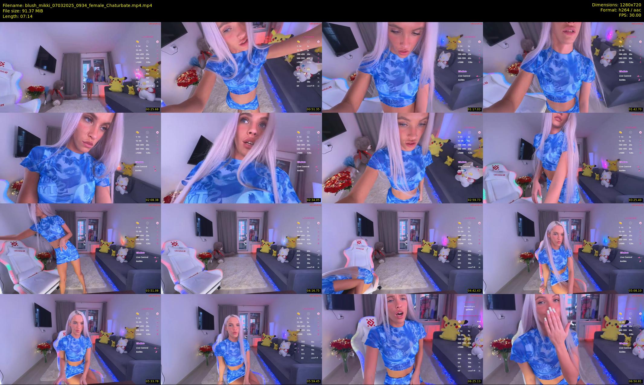 blush_mikki — 8 minute Chaturbate female cam show recording, 720p, Mar 7, 2025