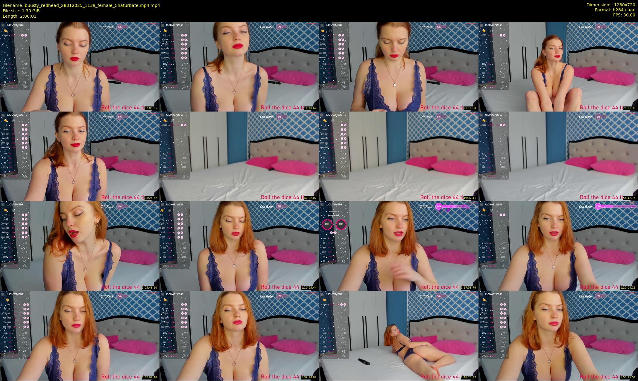 buusty_redhead — 121 minute Chaturbate female cam show recording, 720p, Jan 28, 2025