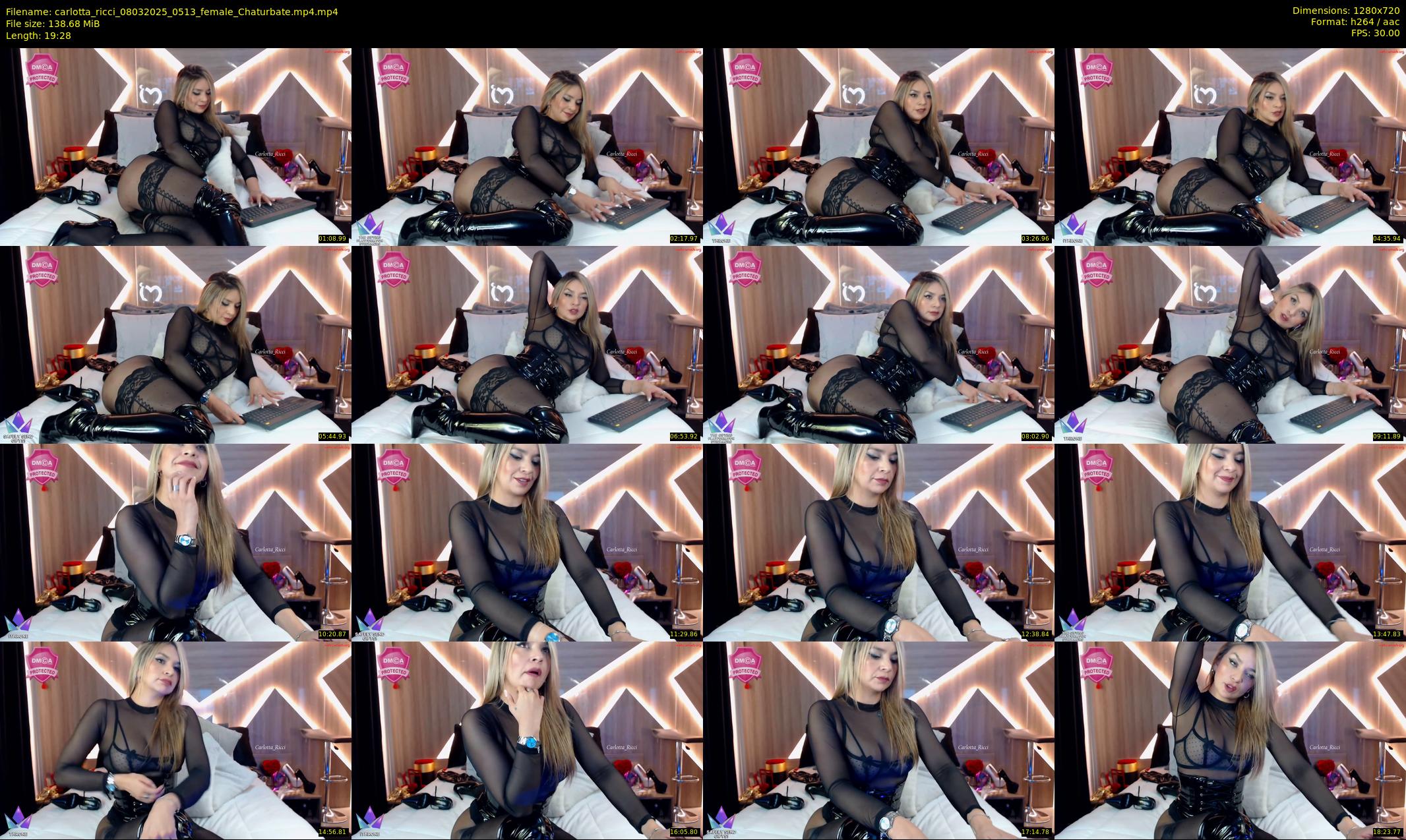 carlotta_ricci — 20 minute Chaturbate female cam show recording, 720p, Mar 8, 2025